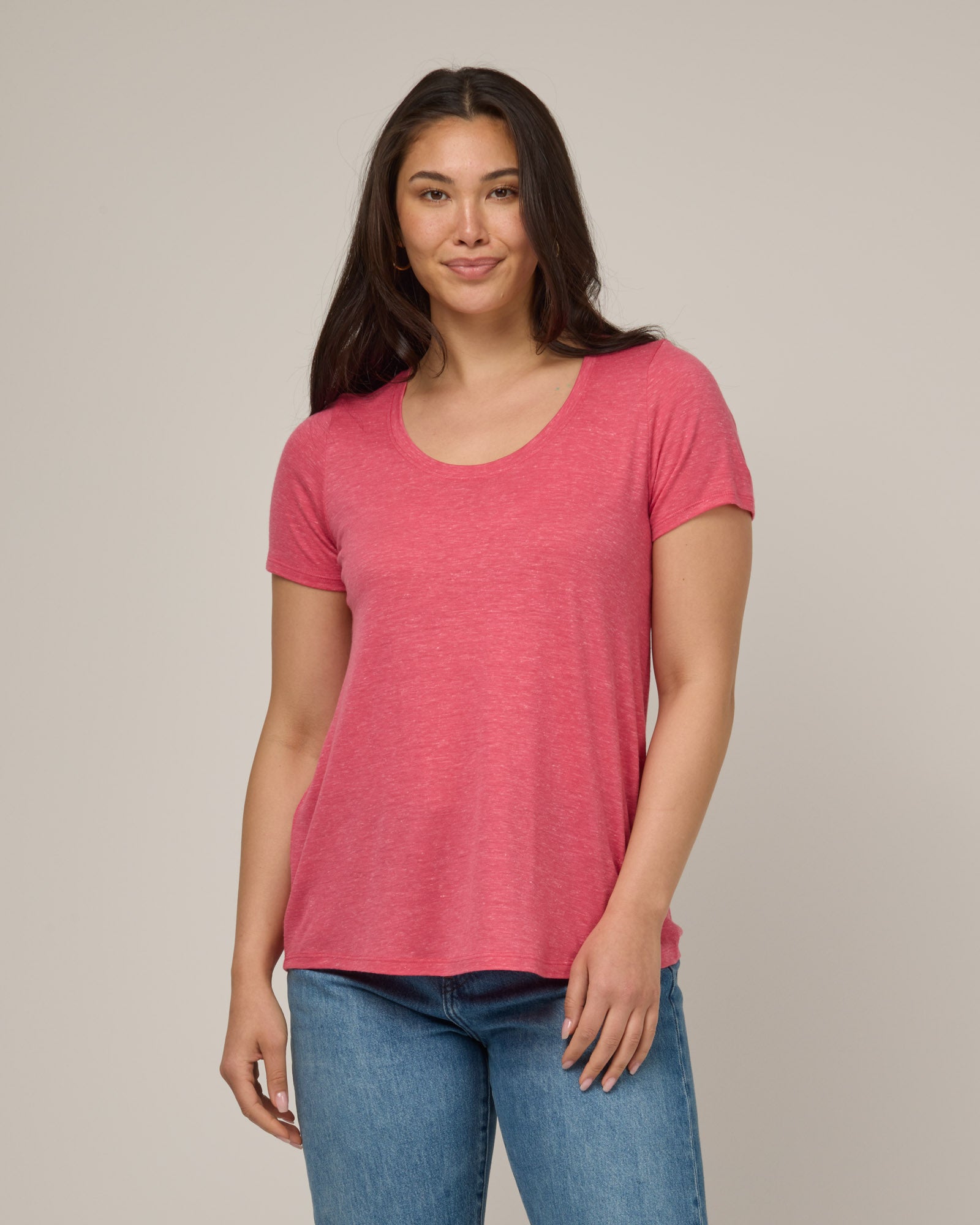 Stella Linen Scoop Neck Tee