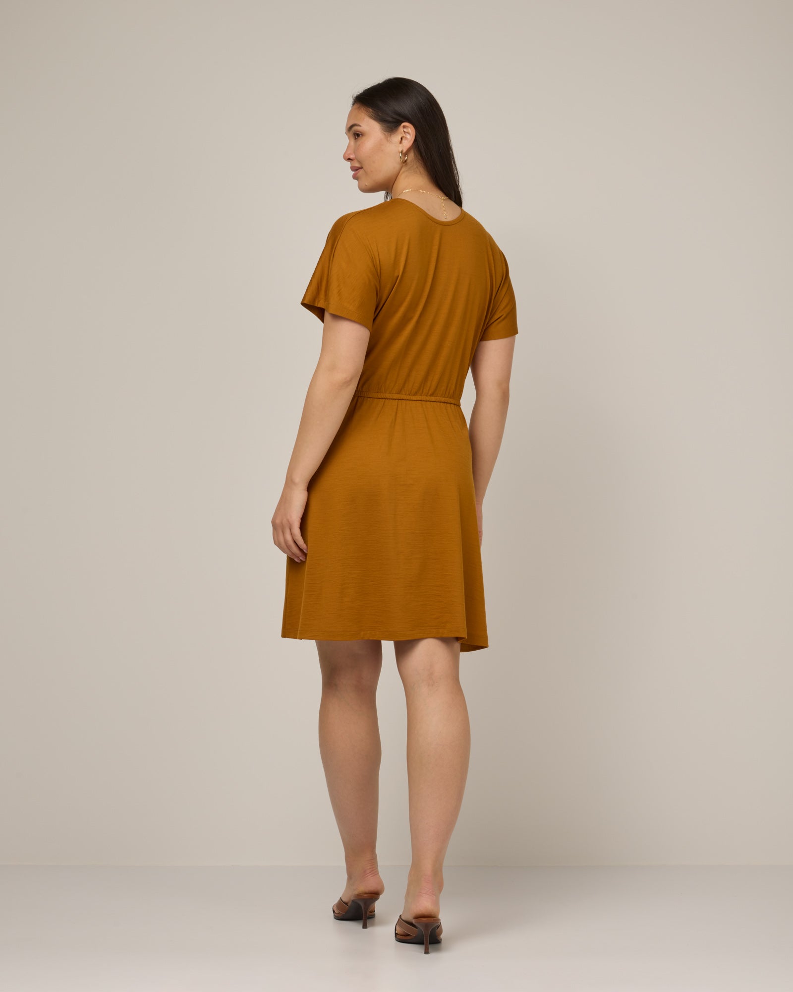 Brooklyn Reversible Merino Wool Dress - Ochre – Brooklyn