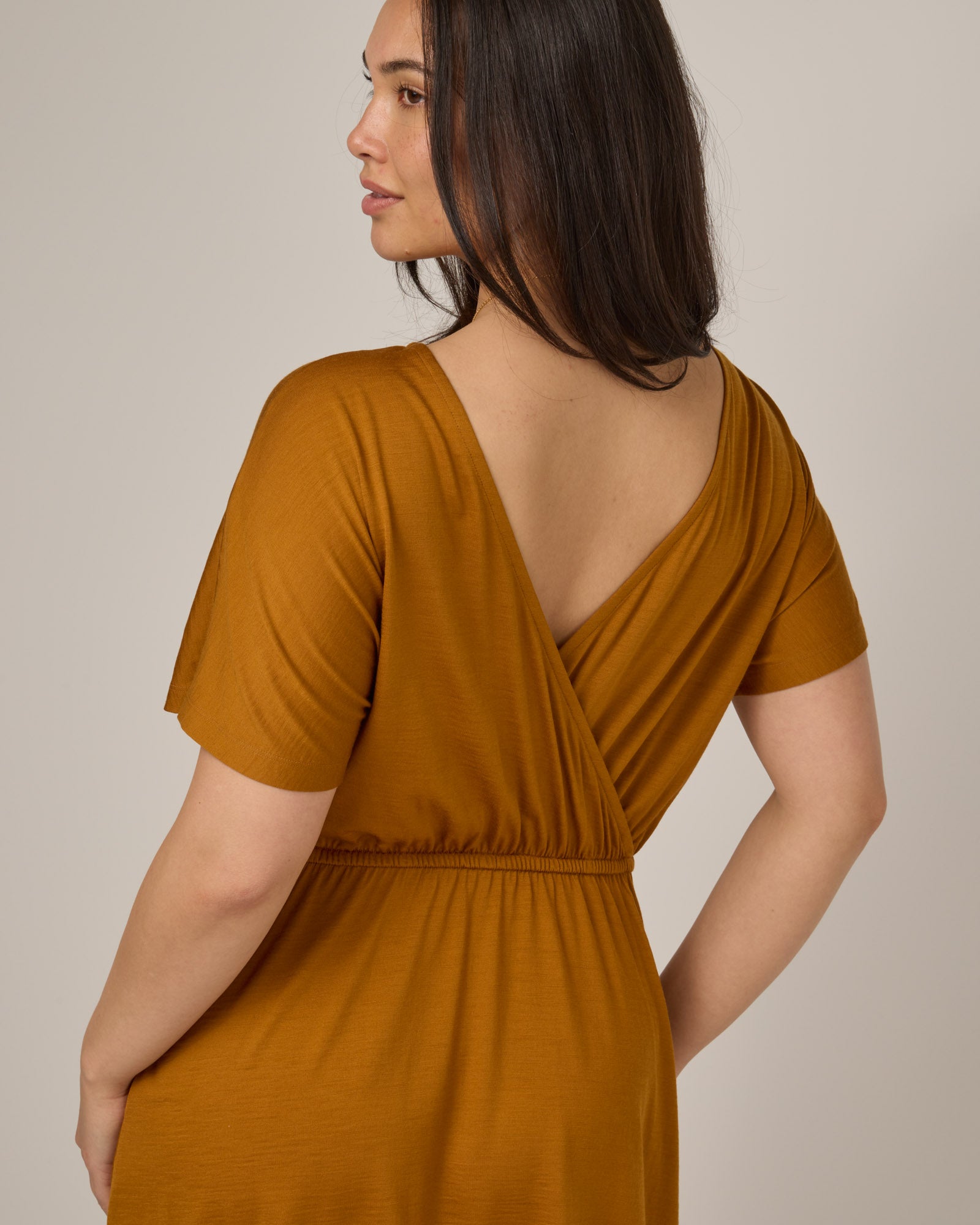 Brooklyn Reversible Merino Wool Dress - Ochre Brooklyn Reversible Merino Wool Dress - Ochre