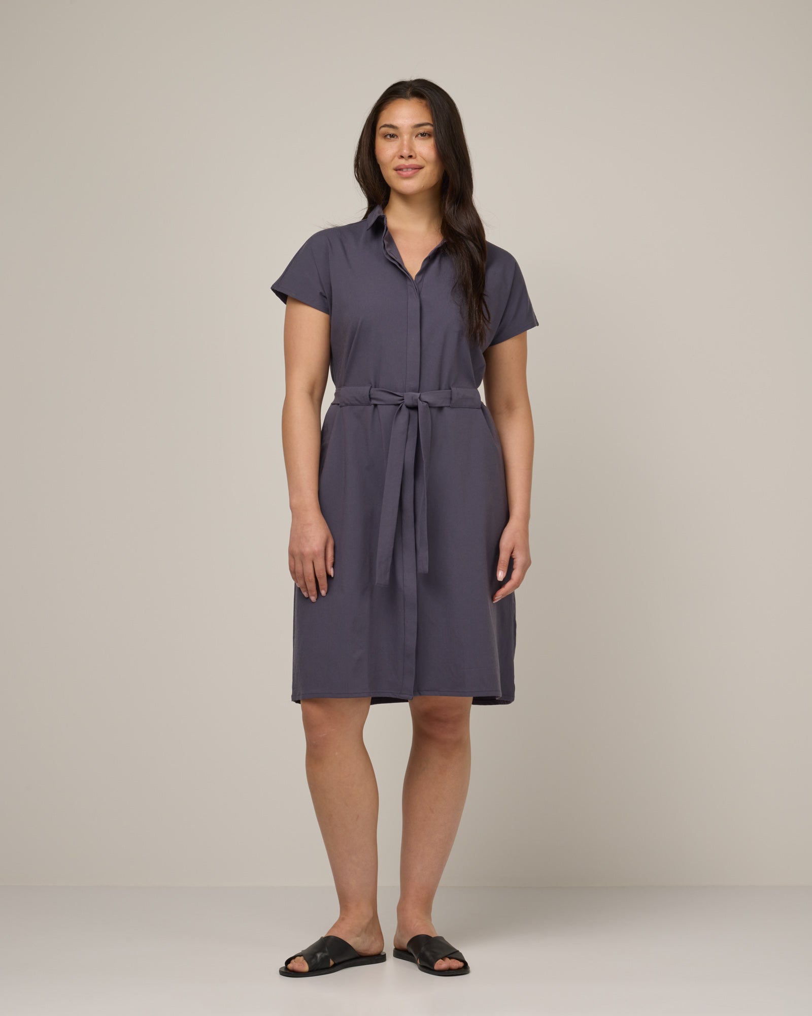 Jules Merino Wool Shirt Dress - Odyssey Gray Jules Shirt Dress | wool& Jules Merino Wool Shirt Dress - Odyssey Gray Jules Shirt Dress | wool&