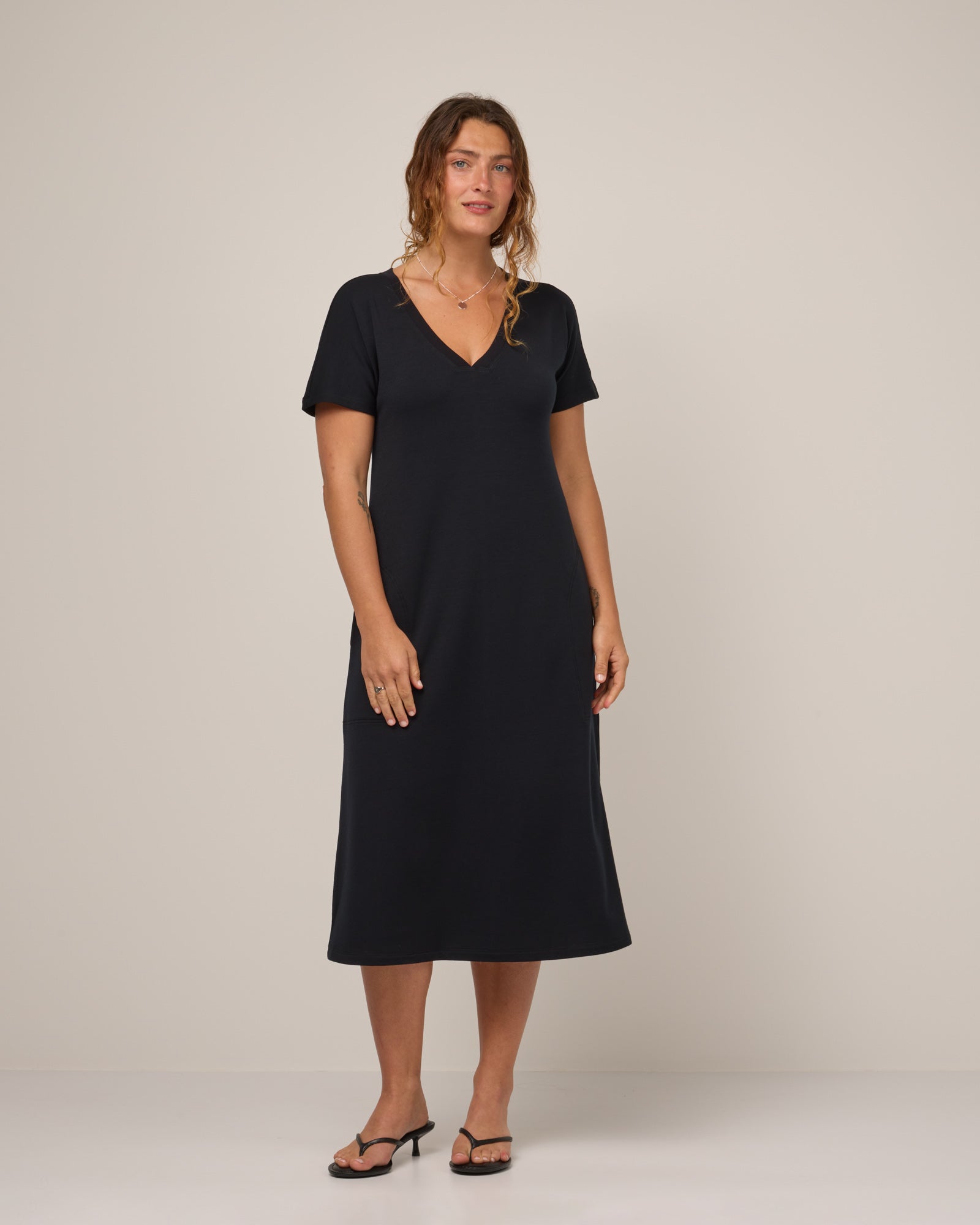 Shiloh Merino Wool Belted Dress - Black Shiloh Belted Dress | wool& Shiloh Merino Wool Belted Dress - Black Shiloh Belted Dress | wool&