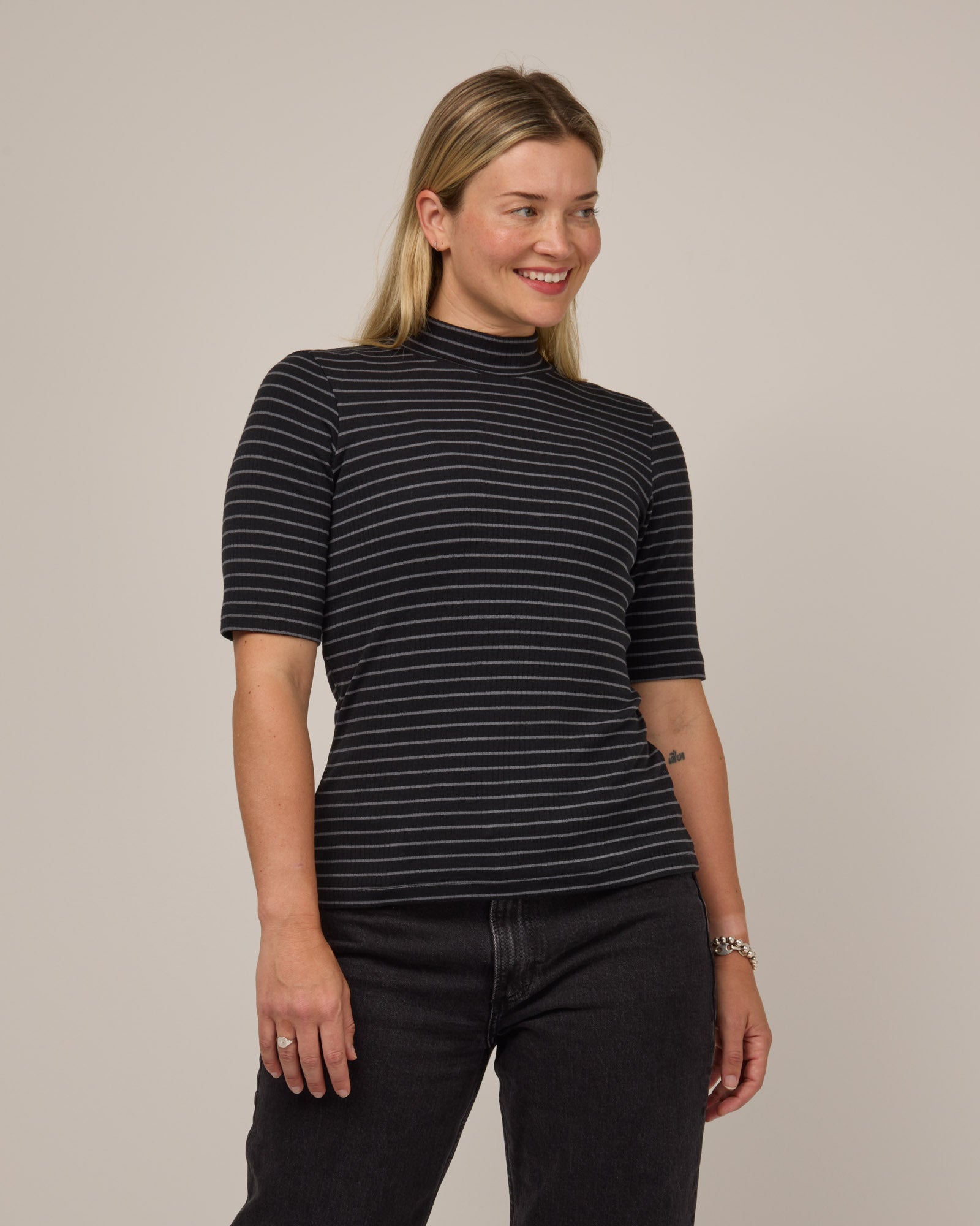 Krystal Mock Neck Top