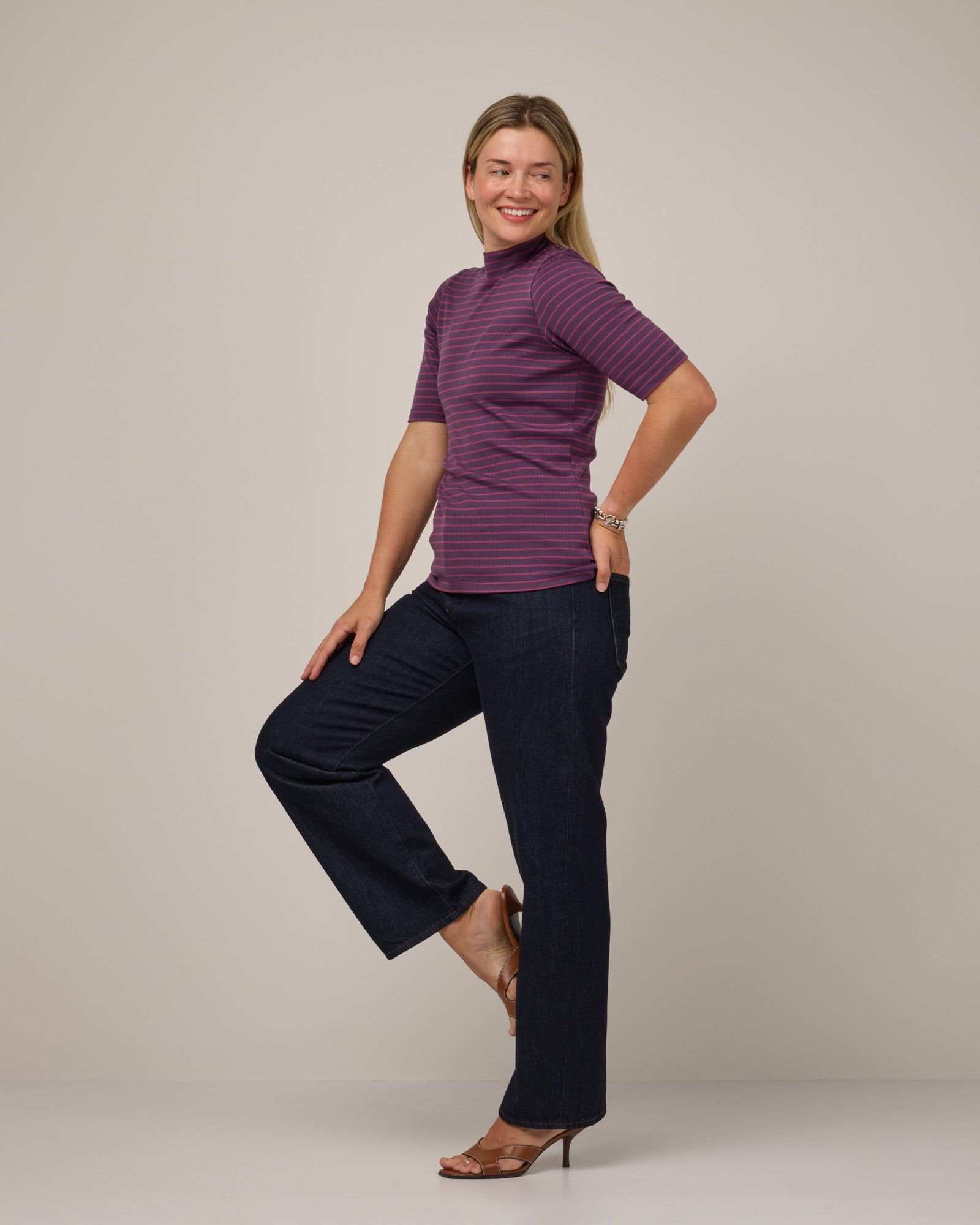 Krystal Mock Neck Top