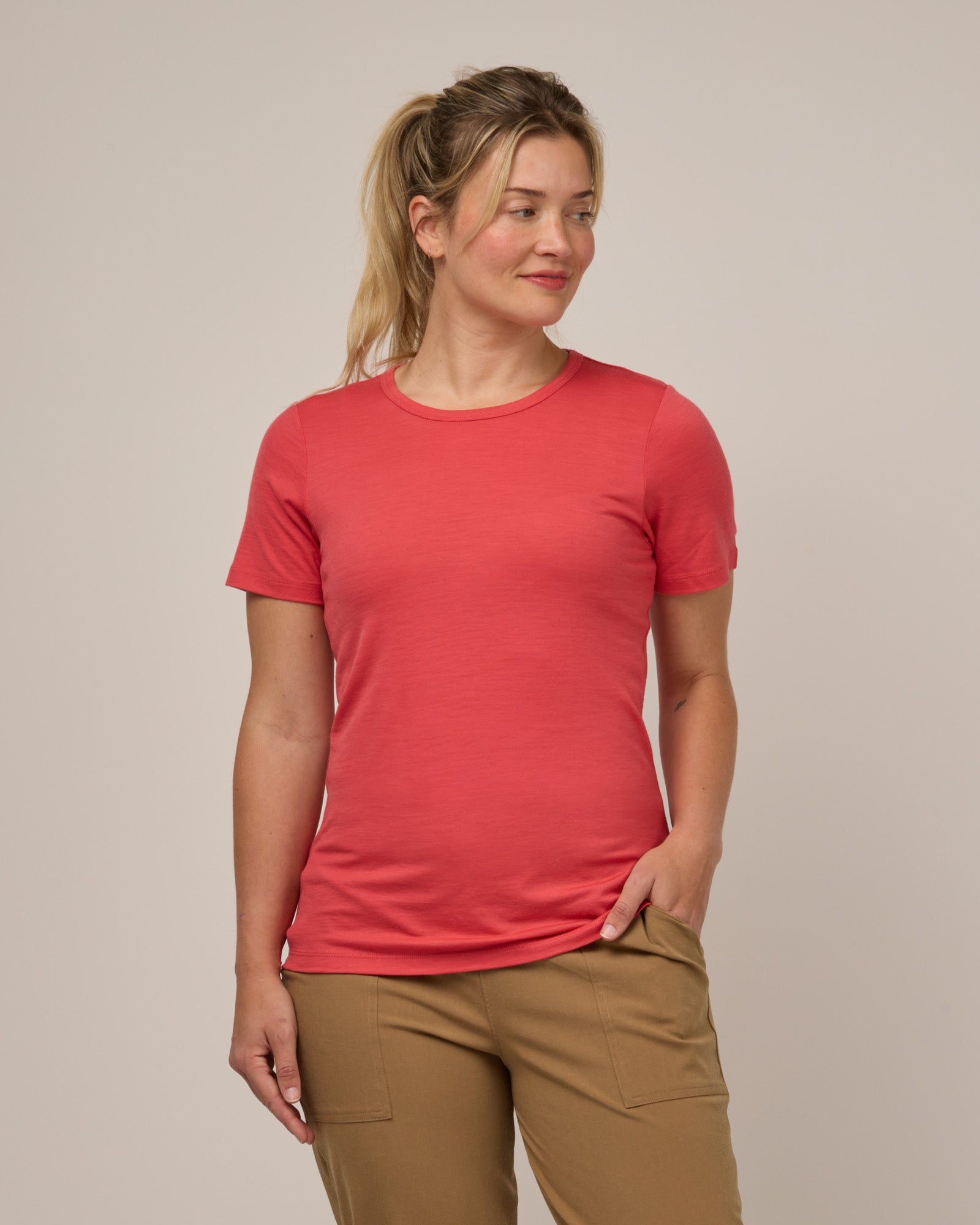Cara 100% Wool Fitted Tee