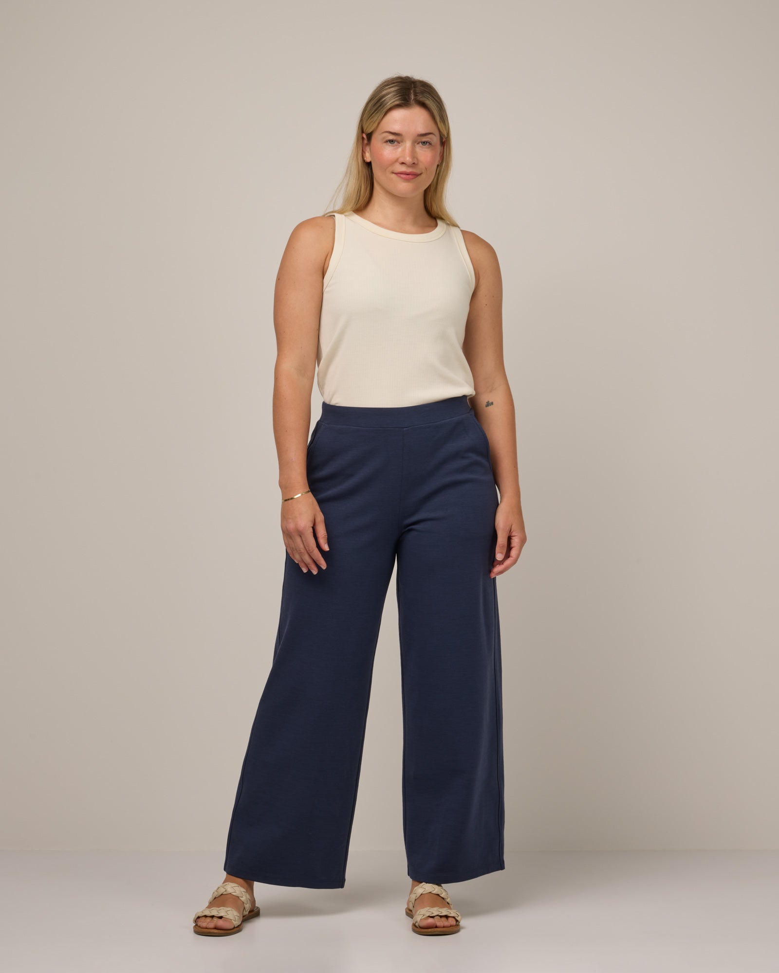 Lane Wide Leg Ponte Pant