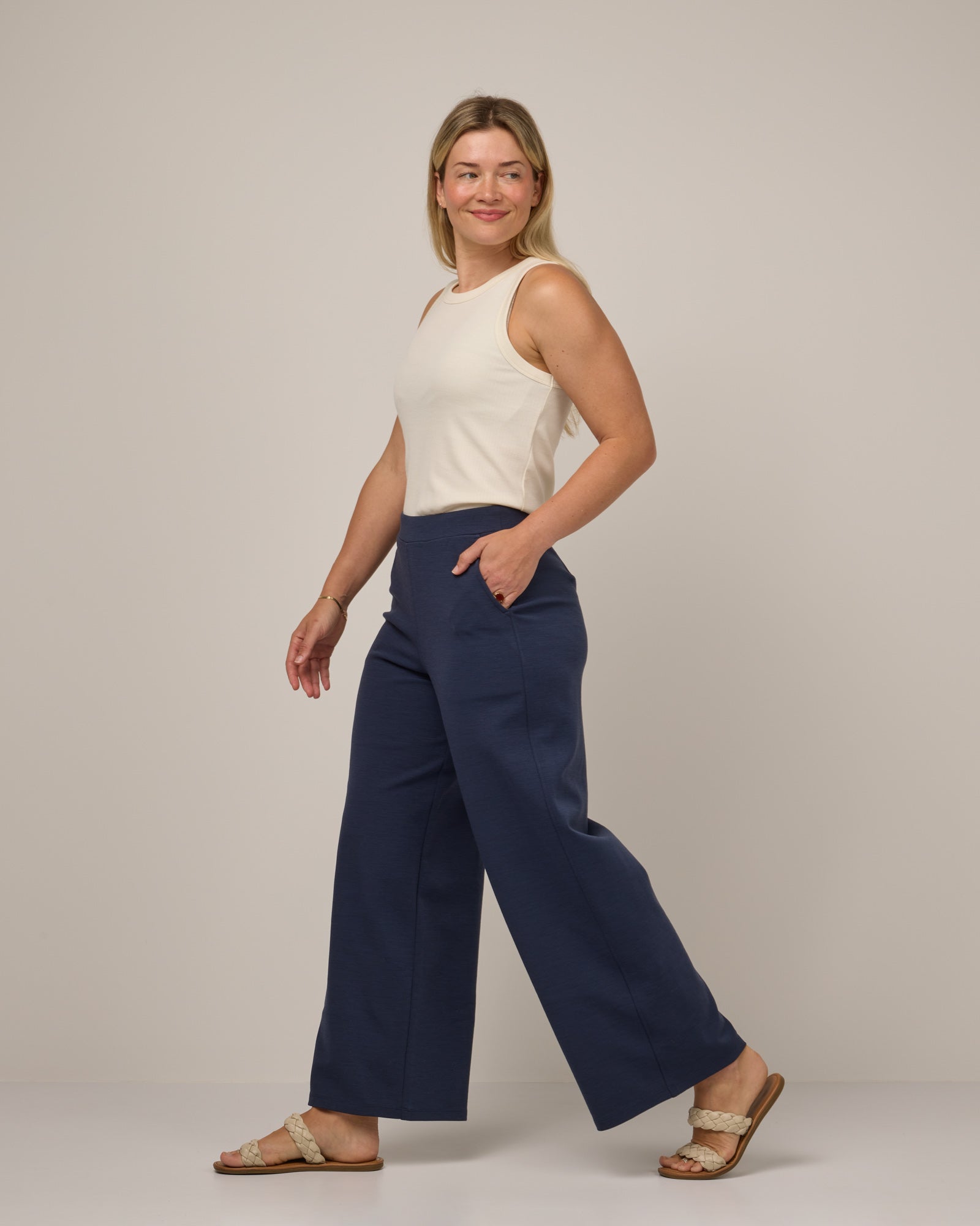 Lane Wide Leg Ponte Pant