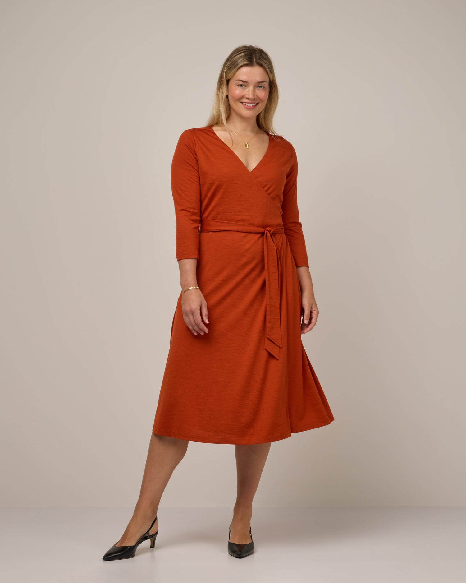 Alana Merino Wool Wrap Dress