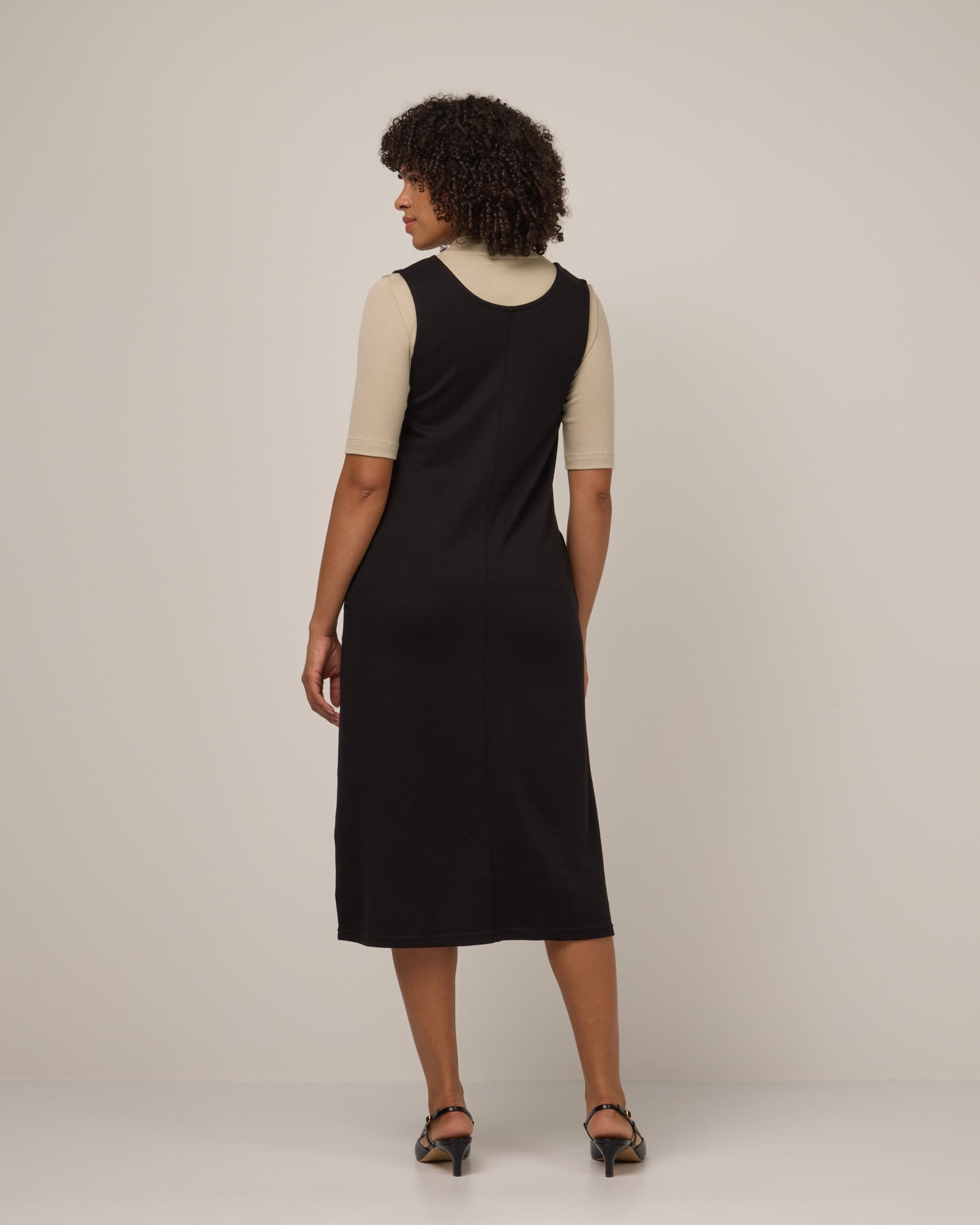 Jessa Merino Wool Reversible Dress - Black Jessa Merino Wool Reversible Dress - Black