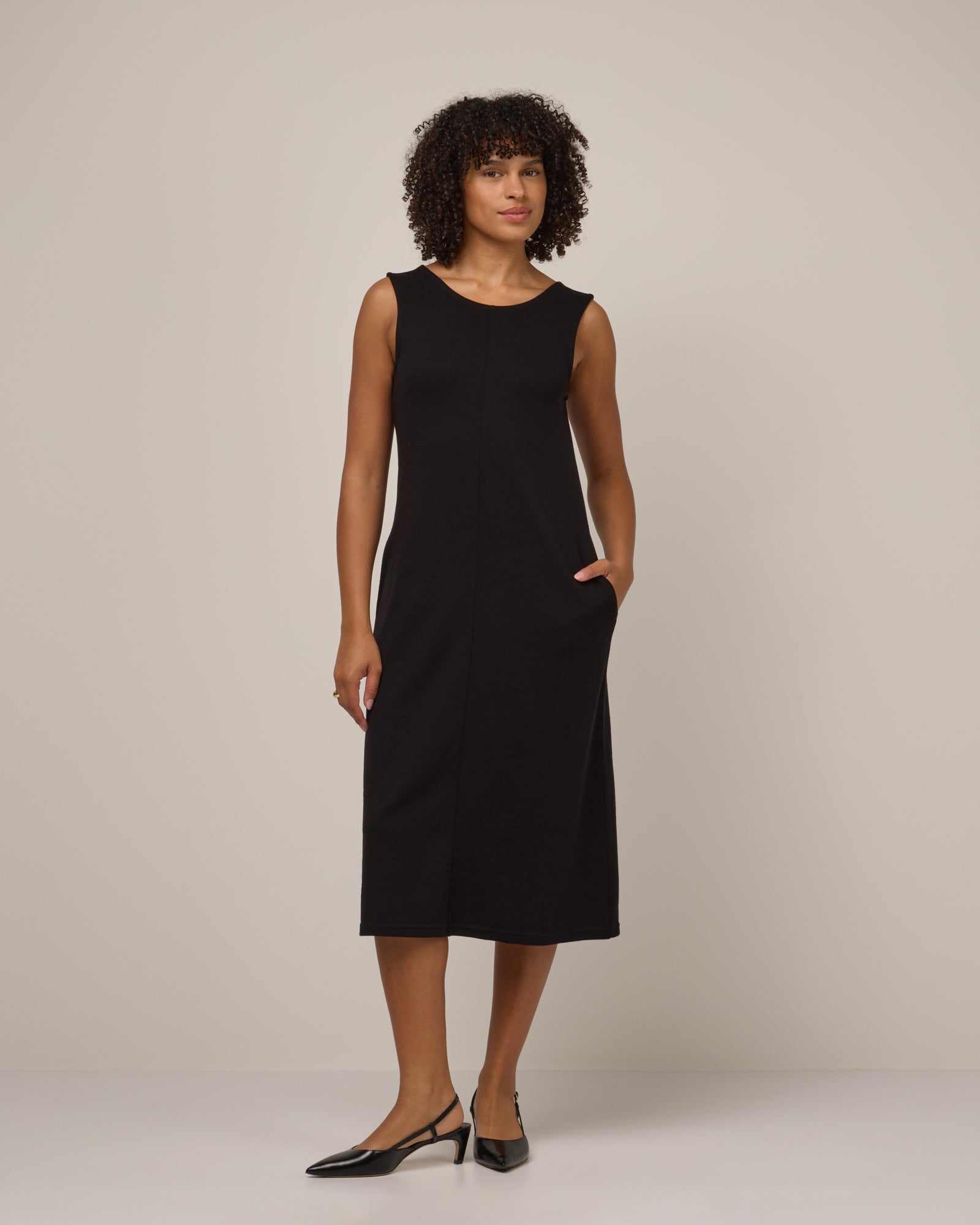 Jessa Merino Wool Reversible Dress - Black Jessa Merino Wool Reversible Dress - Black