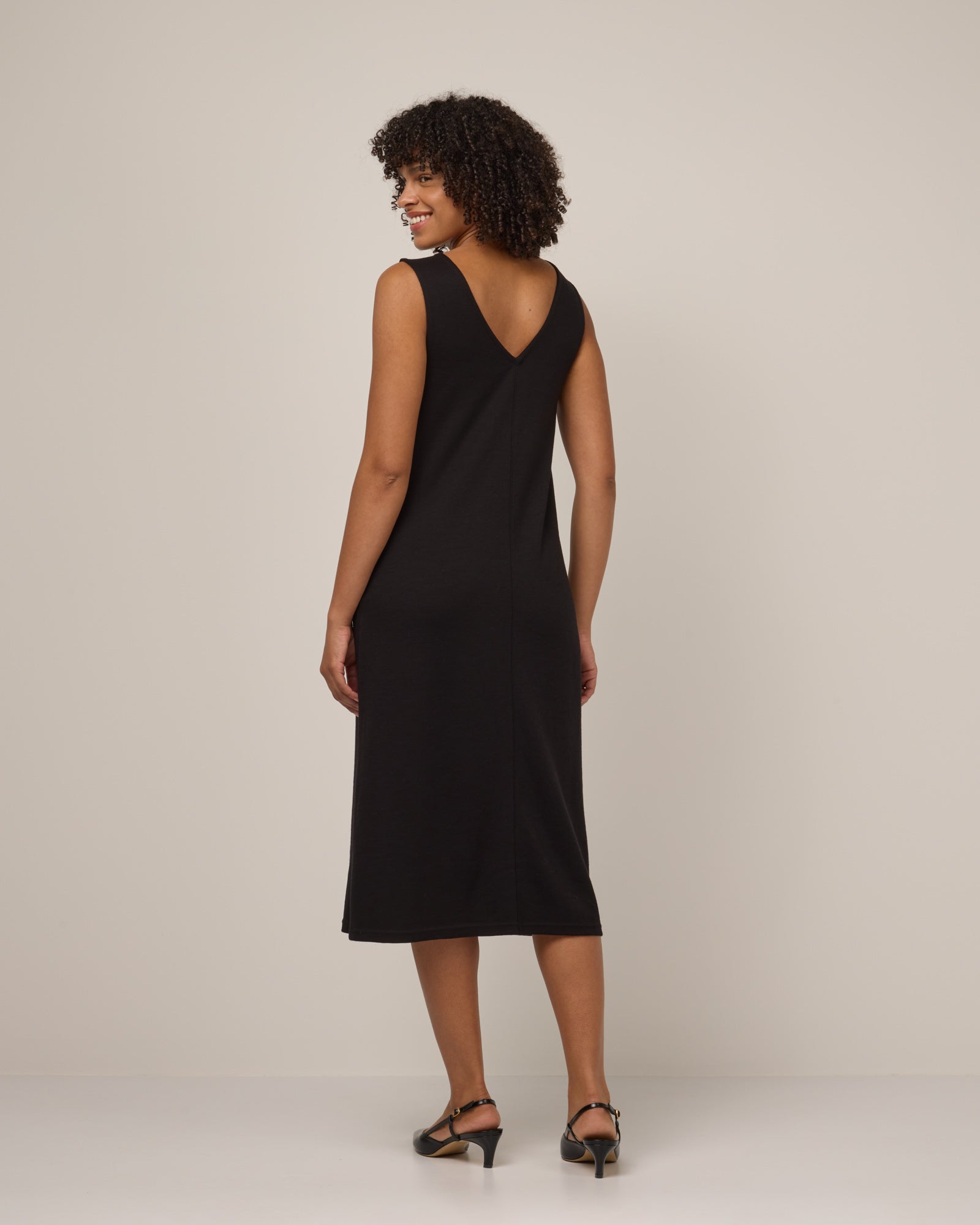 Jessa Merino Wool Reversible Dress - Black Jessa Merino Wool Reversible Dress - Black