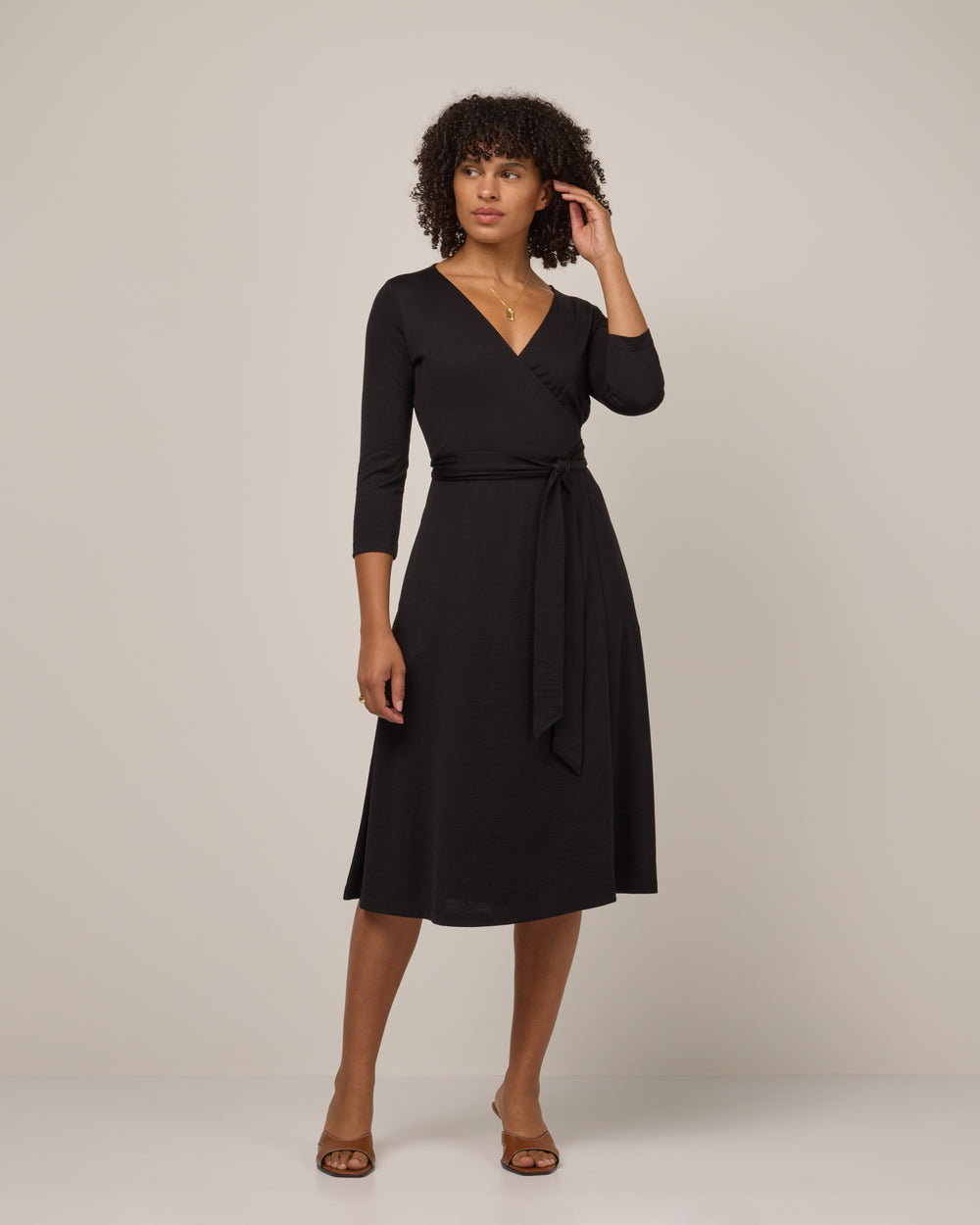 Alana Merino Wool Wrap Dress - Black – Alana Wrap Dress