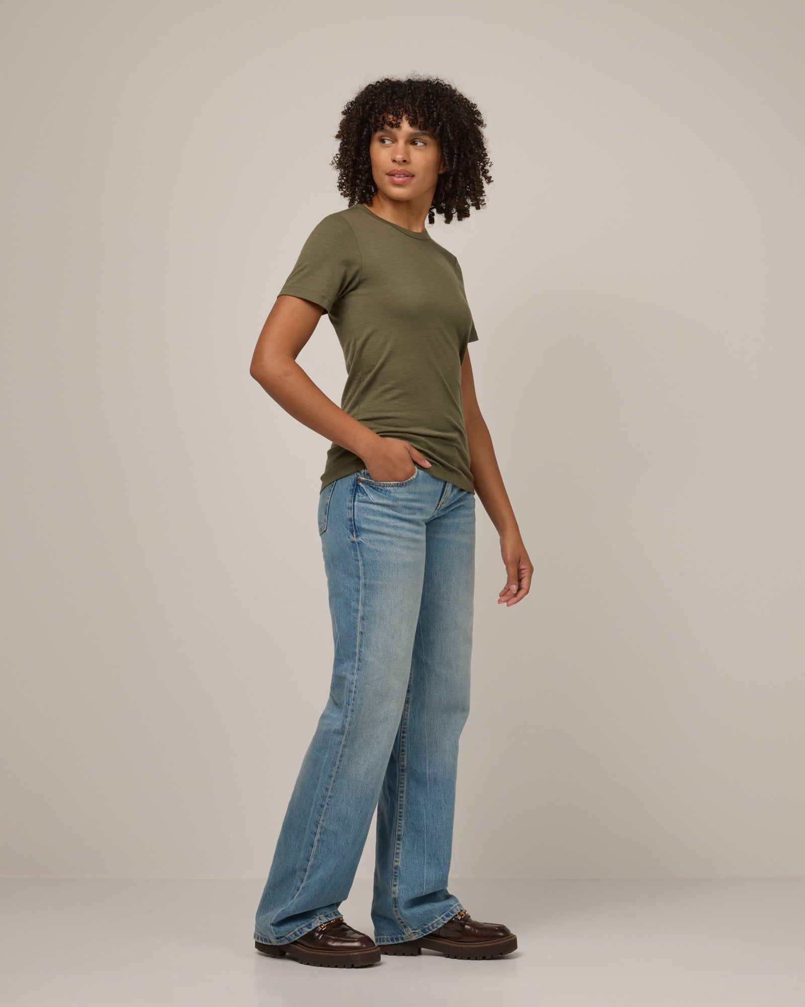 Cara 100% Wool Fitted Tee