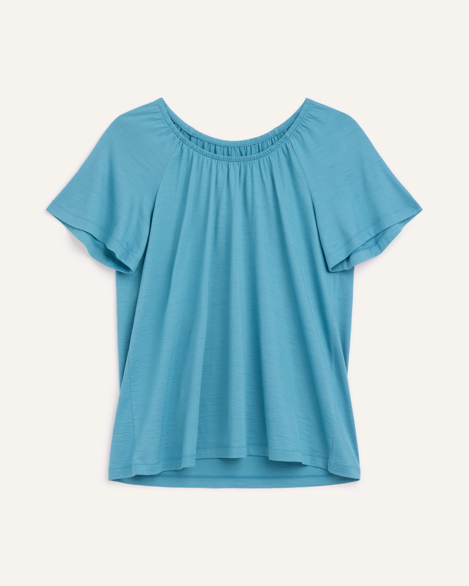 Lilah Signature Gathered Neck Tee