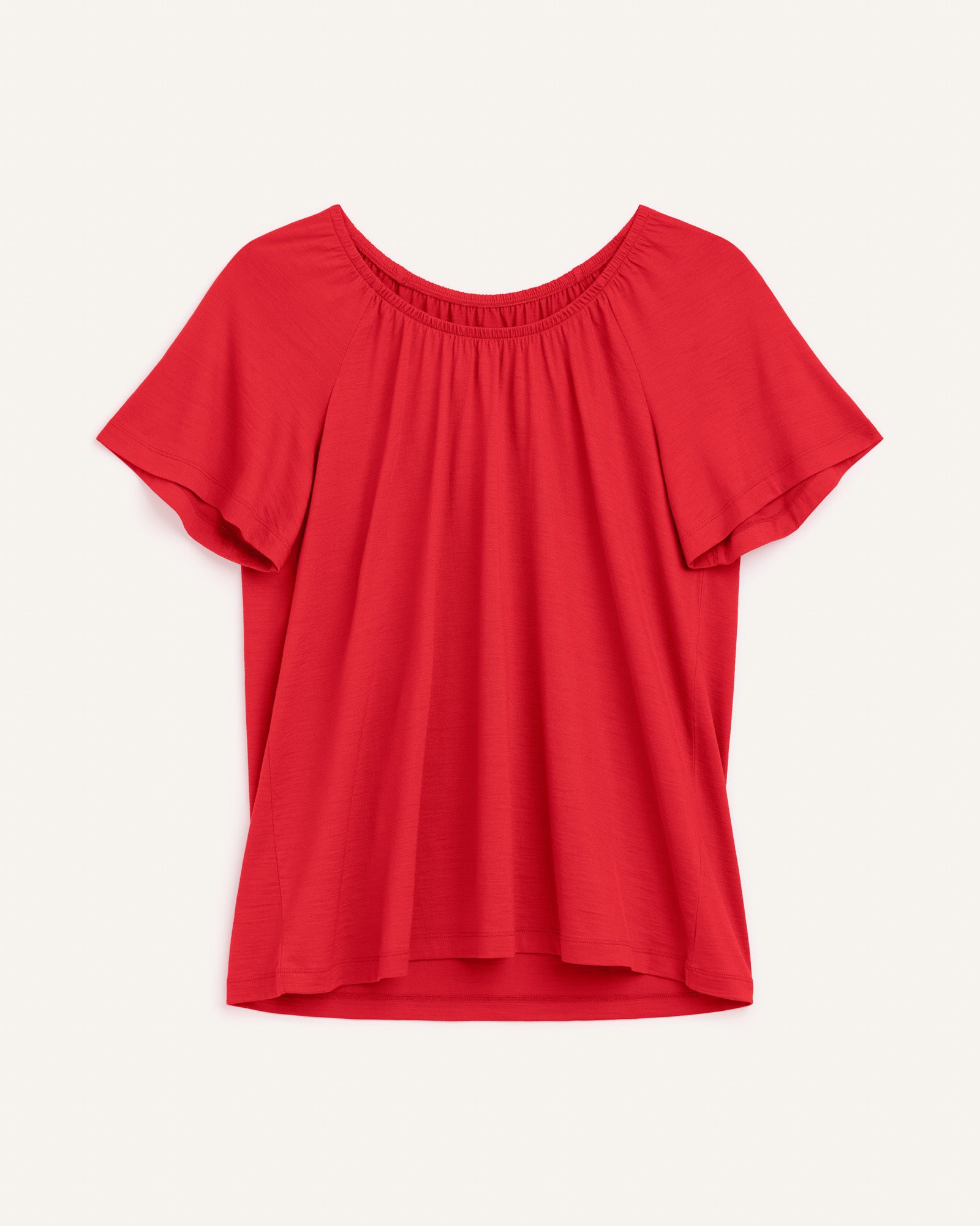 Lilah Signature Gathered Neck Tee