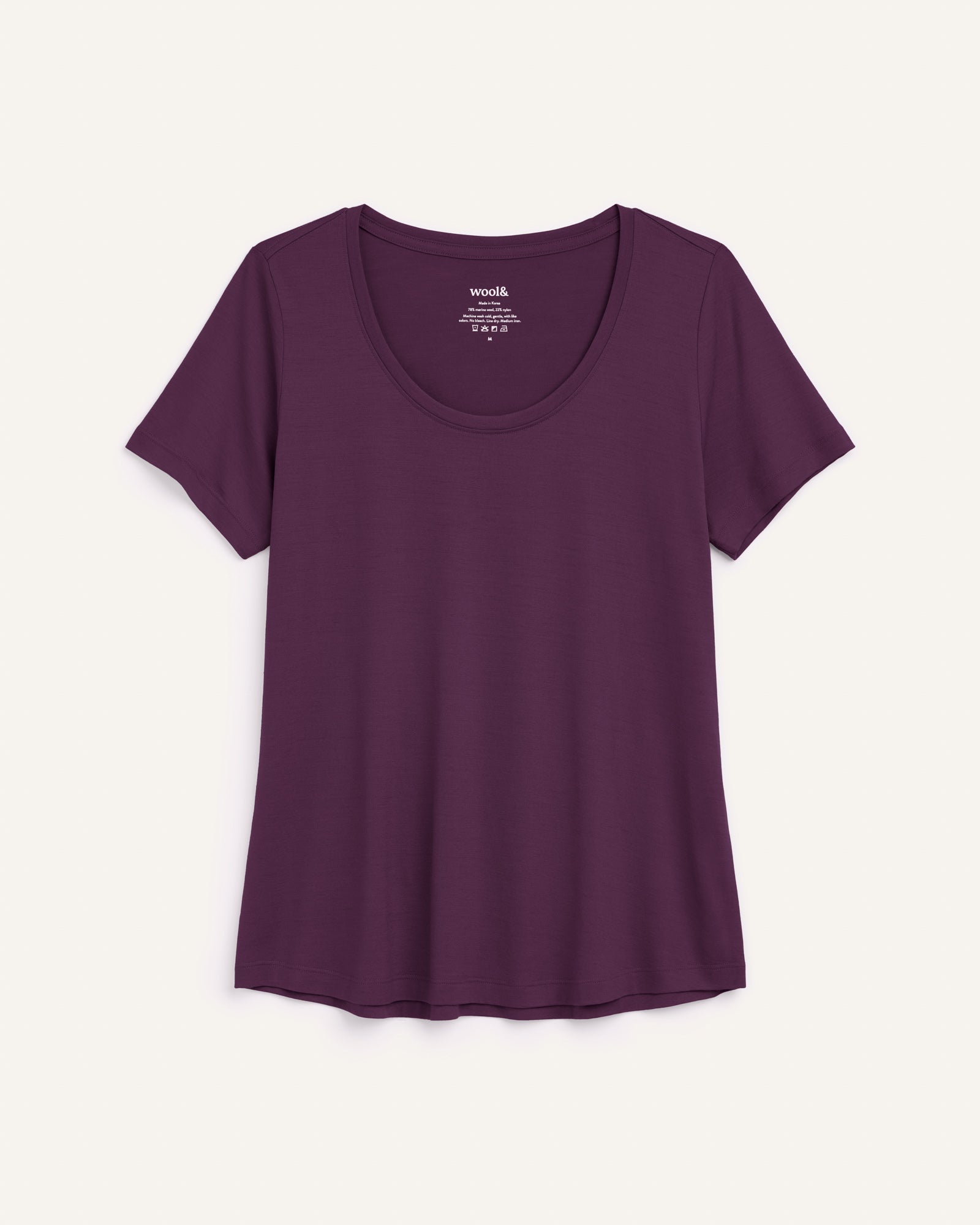 Stella Merino Wool Signature Scoop Neck Tee - Marionberry – Stella