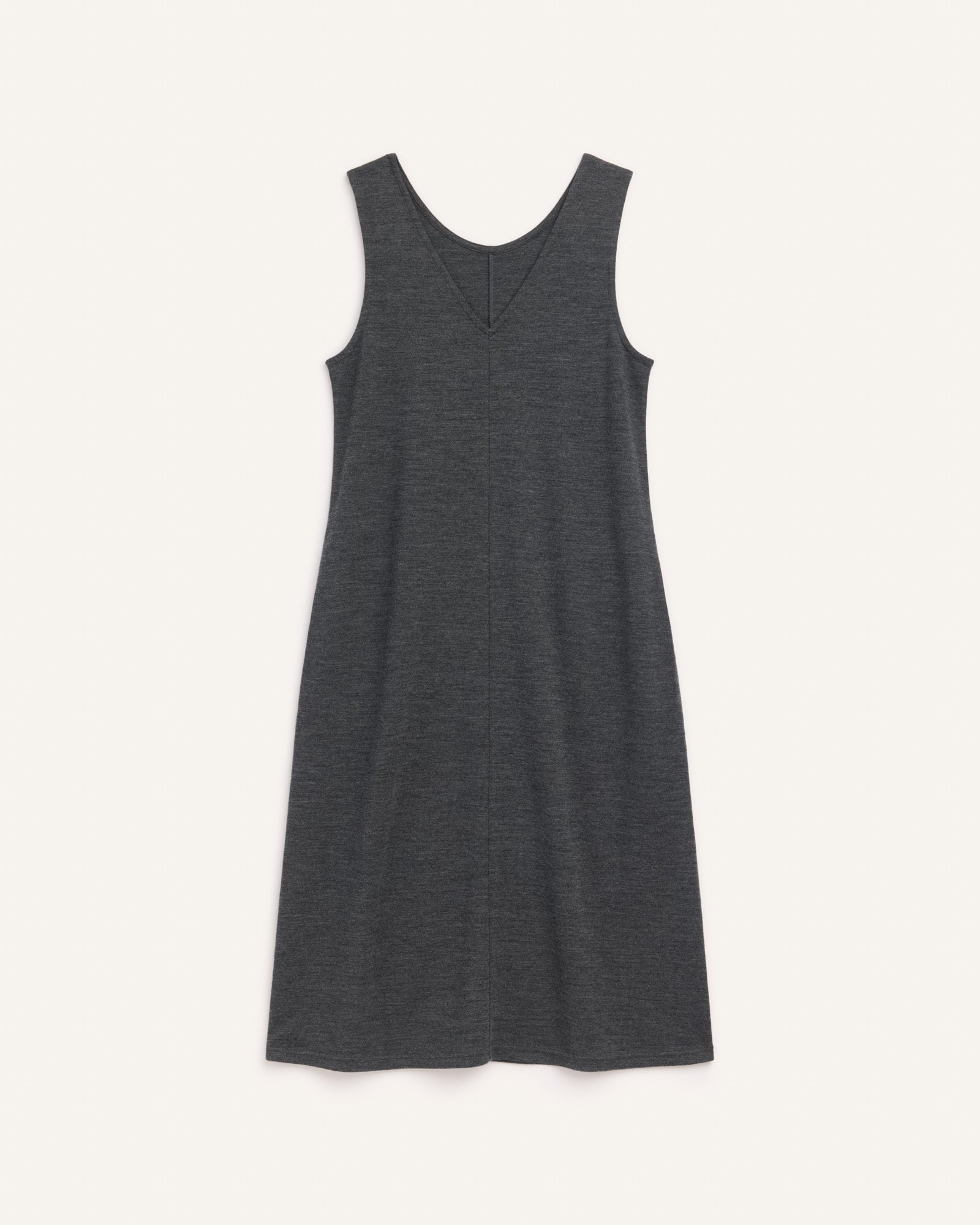 Jessa Merino Wool Reversible Dress - Charcoal Heather Jessa Merino Wool Reversible Dress - Charcoal Heather