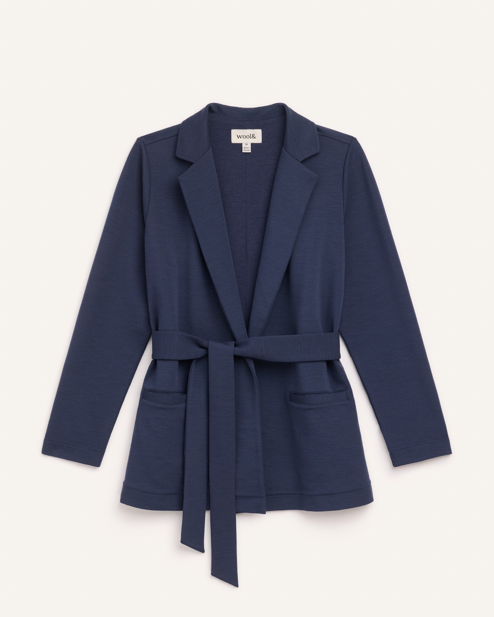 Kristen Merino Wool Blazer - Navy – Kristen Blazer | wool&