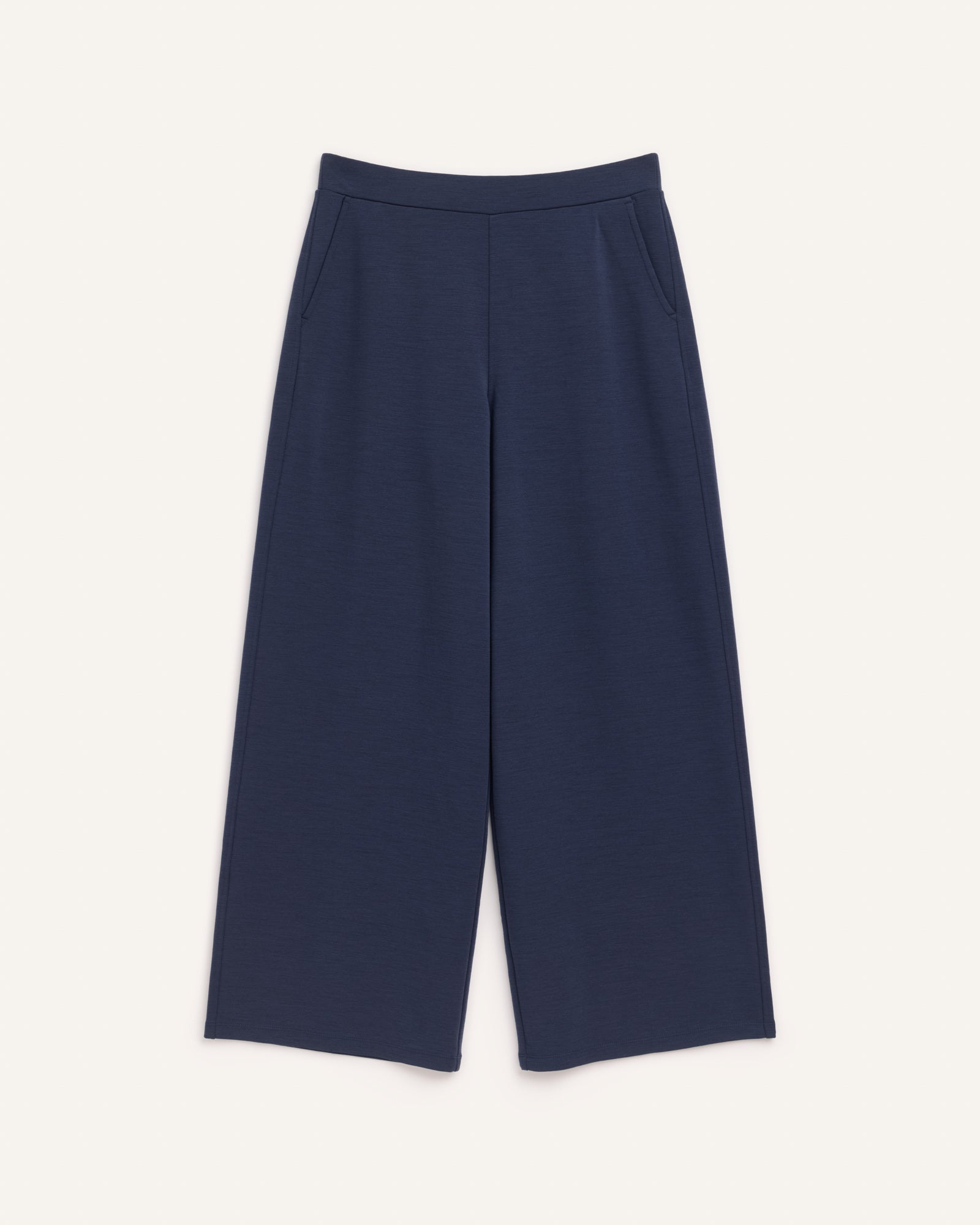 A.D.A.N ウールペインターショーツ　NAVY L Lane Merino Wool Wide Leg Ponte Pant - Washed Navy – Lane Wide Leg