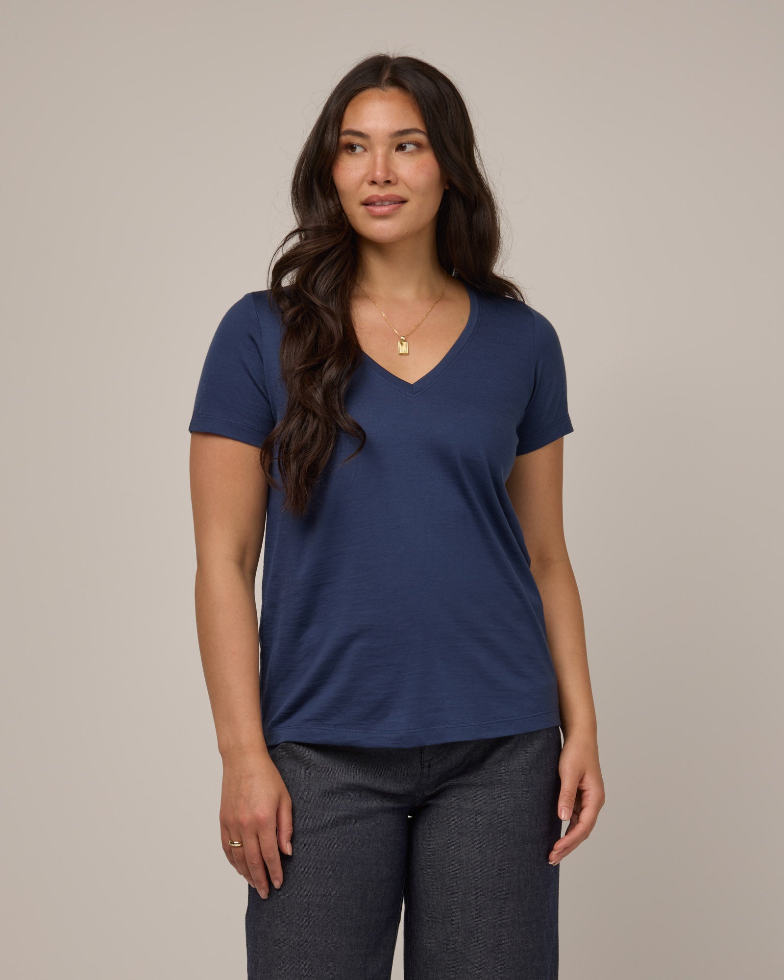 Cara 100% Merino Wool Fitted Tee - Ocean Teal – Cara 100% Wool