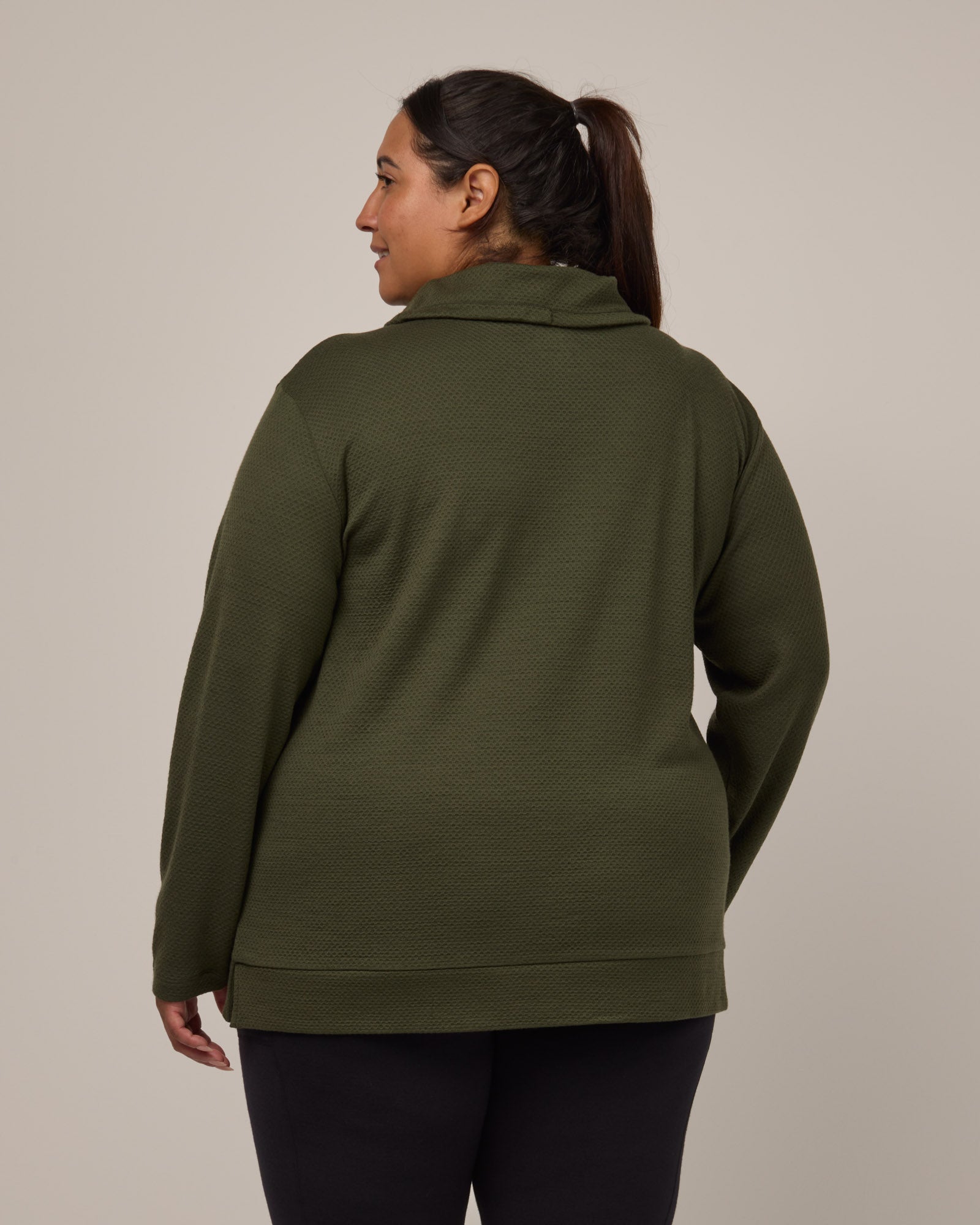 Tate Honeycomb Cowl Neck Top