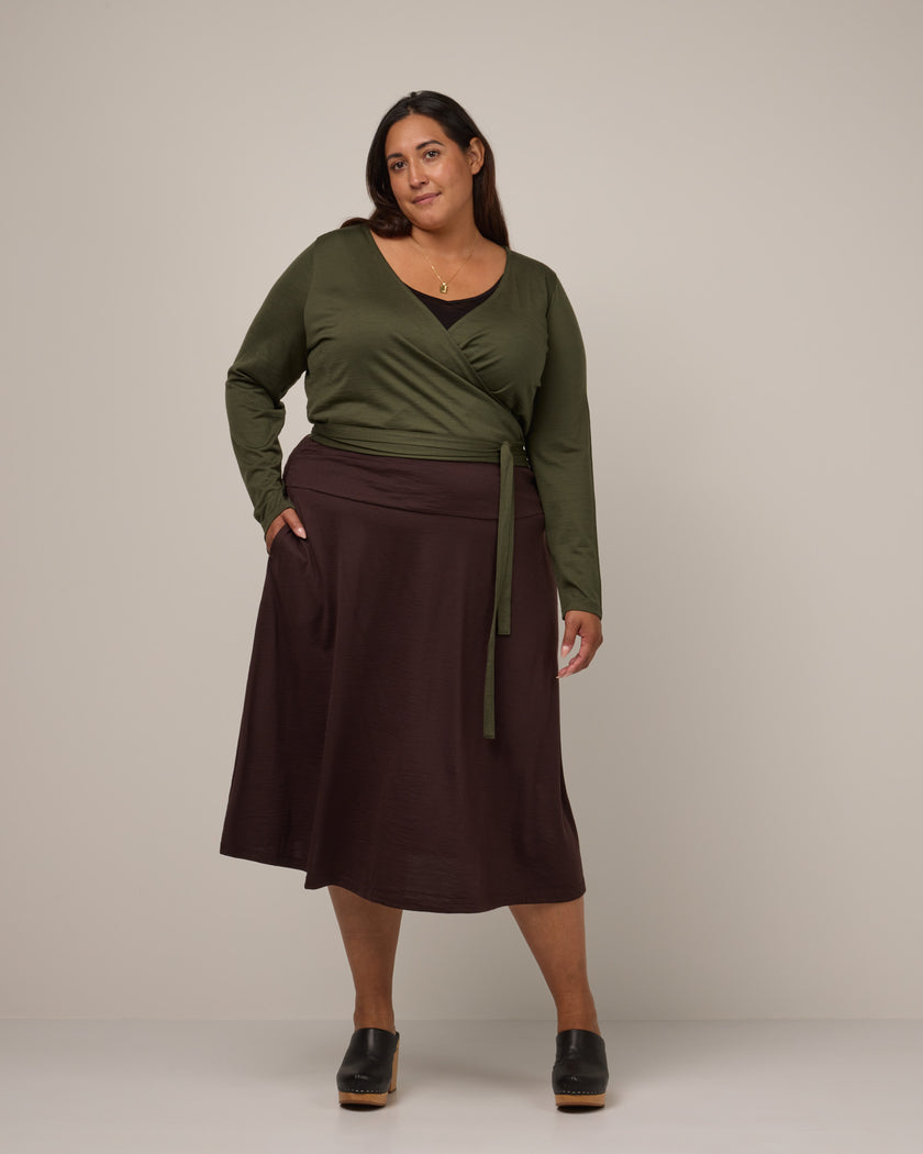 model-spec:Ally is 5'7", wearing a size 2X