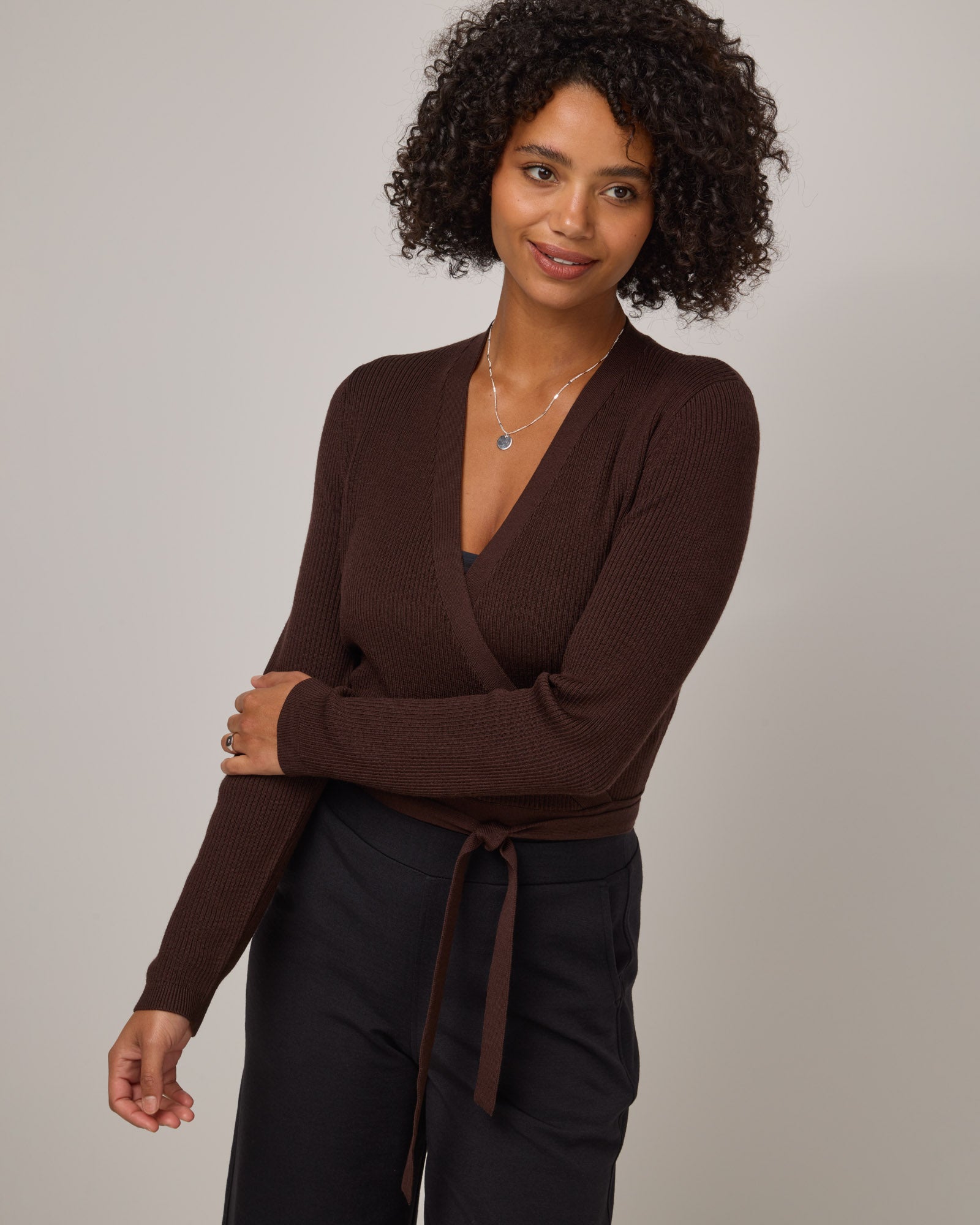 Romy Wool-Blend Jacket / espresso / Sサイズ STAND STUDIO | Romy Jacket - Lamb Leather - Mocha Brown - Womens