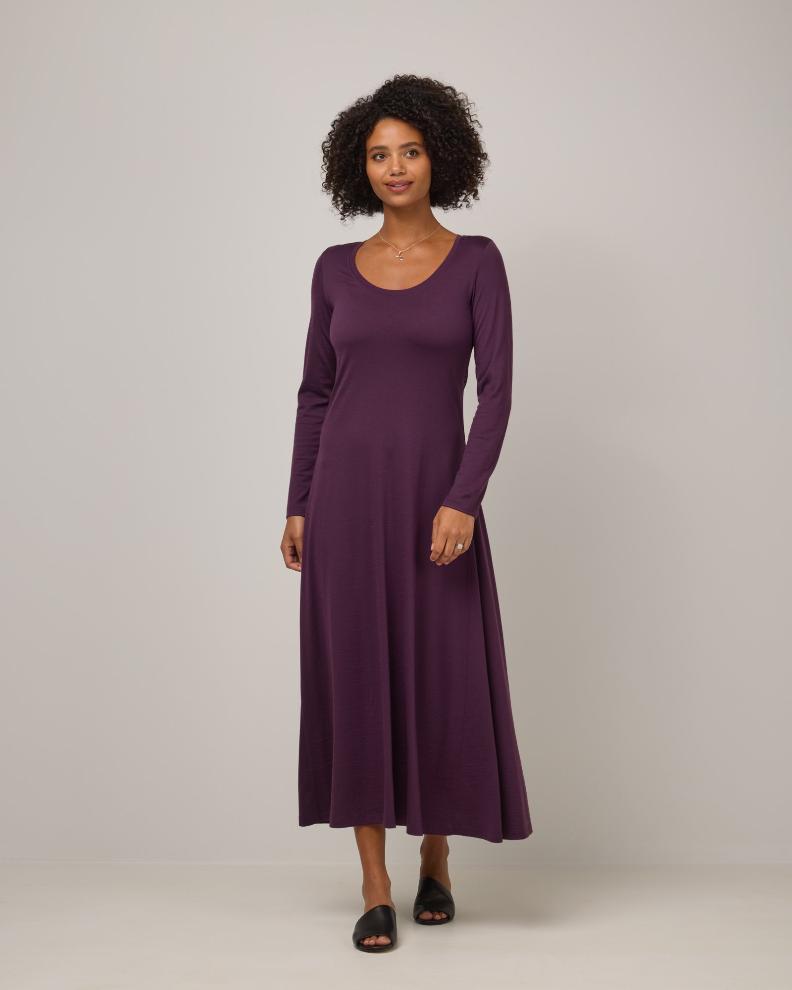 Valerie Merino Wool Maxi Dress - Marionberry Valerie Merino Wool Maxi Dress - Marionberry