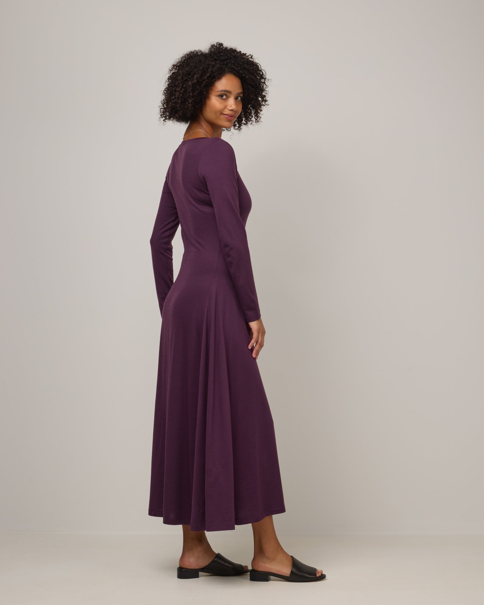 Valerie Merino Wool Maxi Dress - Marionberry Valerie Merino Wool Maxi Dress - Marionberry
