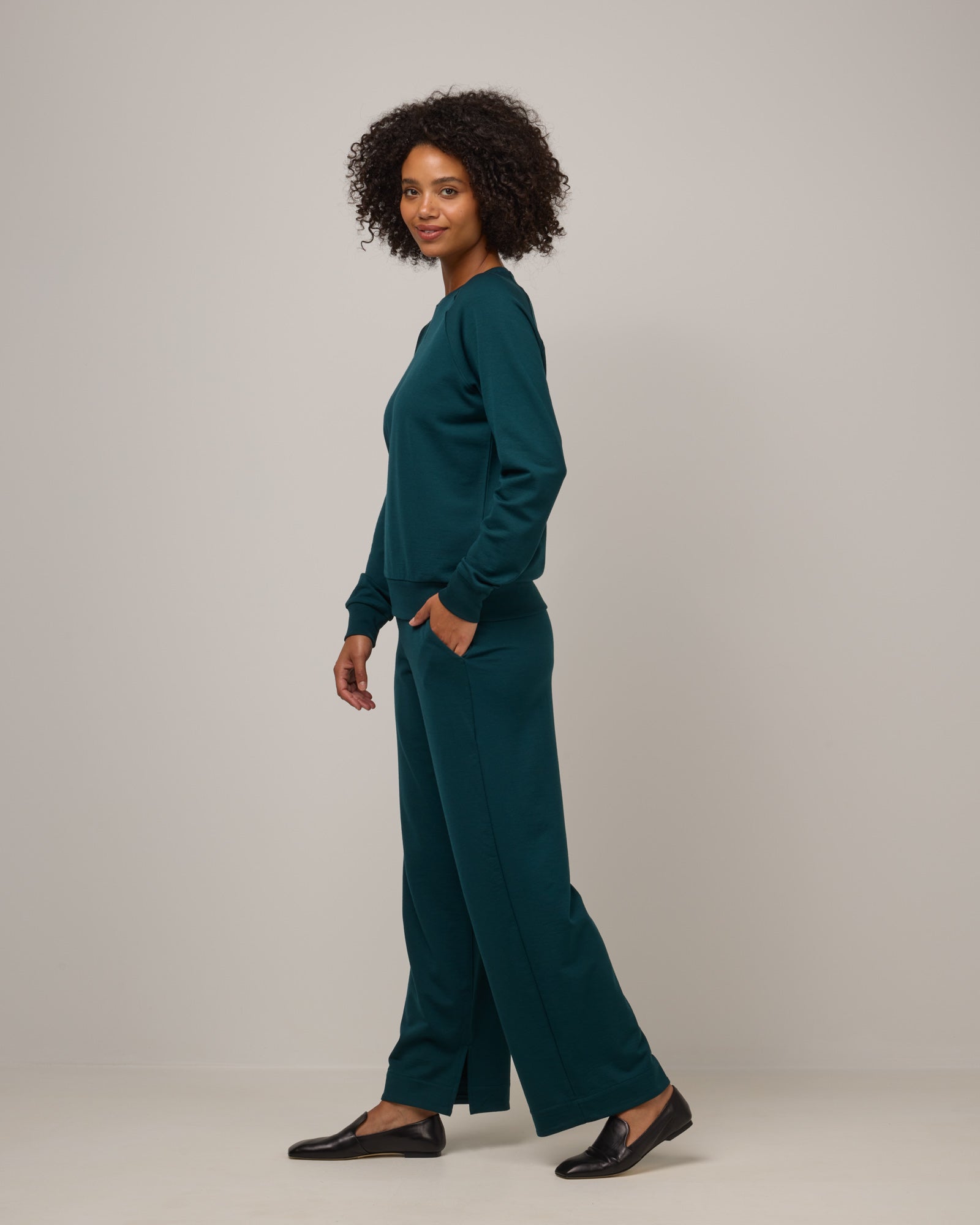 Aspen Merino Wool Sweatshirt - Pine – Aspen Sweatshirt | wool&