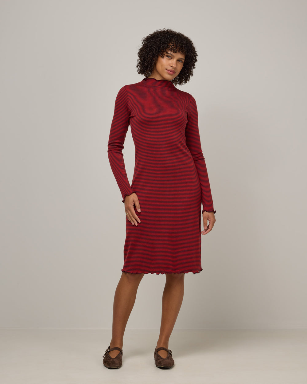sachin and babi light blue dress Daphne Merino Wool Ribbed Dress