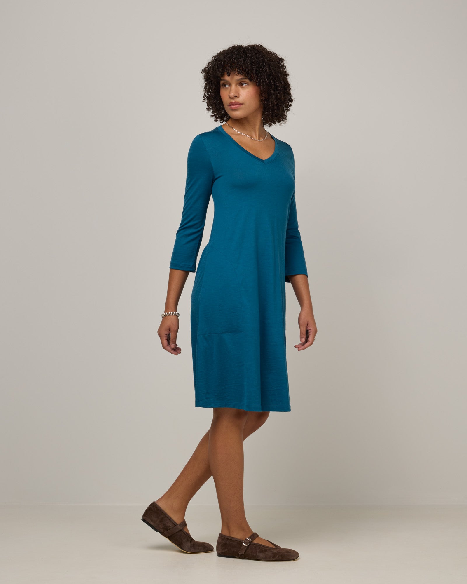 swing dresses Willow Merino Wool Swing Dress