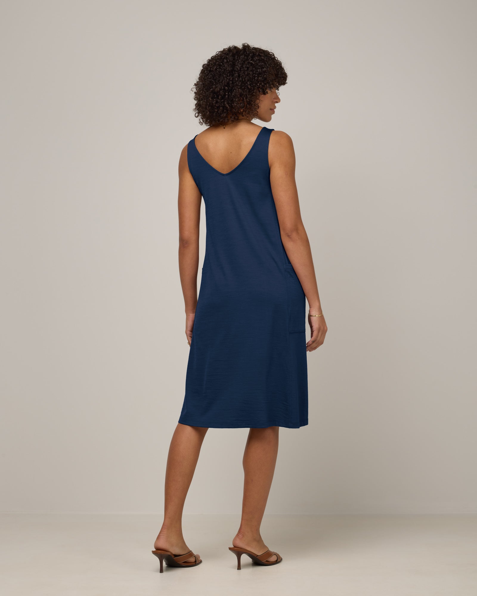 Summer Merino Wool Reversible Dress - Marine Blue Summer Merino Wool Reversible Dress - Marine Blue