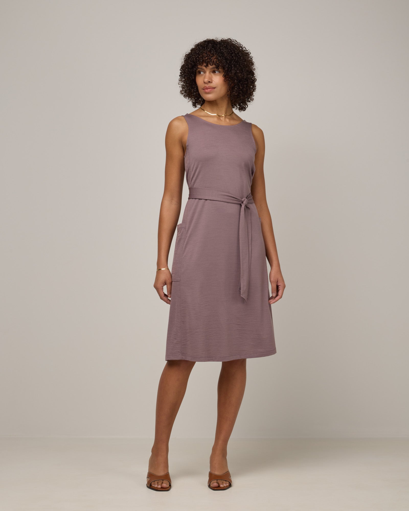 Summer Merino Wool Reversible Dress - Lavender – Summer Midi Tank