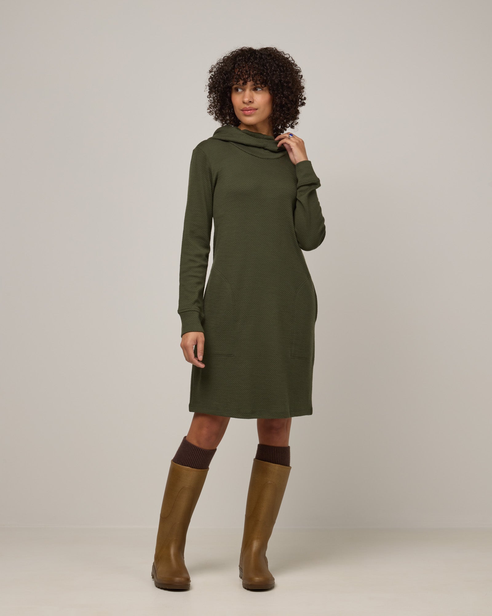 Mikayla Cowl Neck Dress