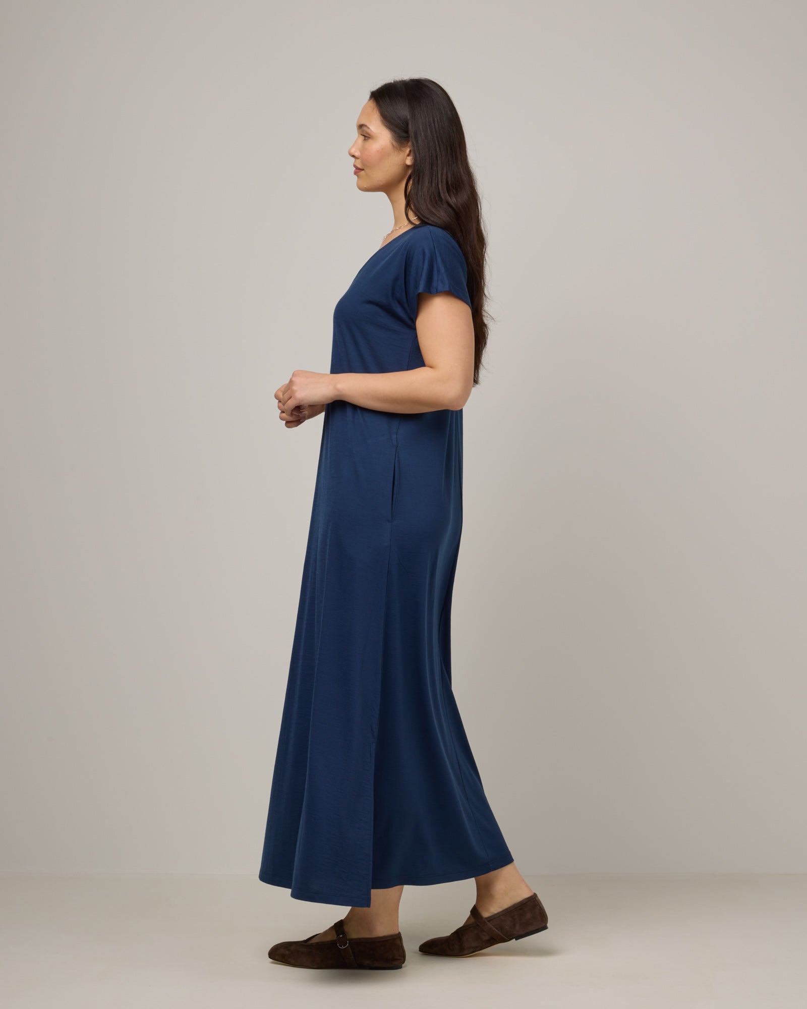 merino wool maxi dress Valerie Merino Wool Maxi Dress