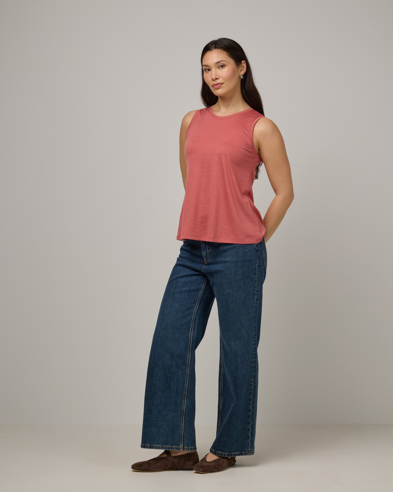 Poppy Merino Wool Reversible Tank - Dusty Cedar – Poppy Tank Top