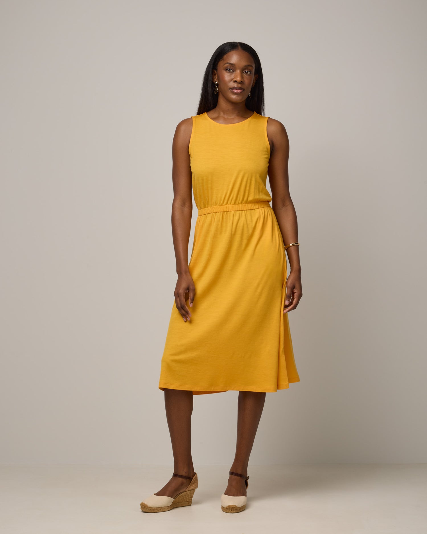 Sofia Merino Wool Fit & Flare Dress - Mango – Sofia Fit and Flare Dress