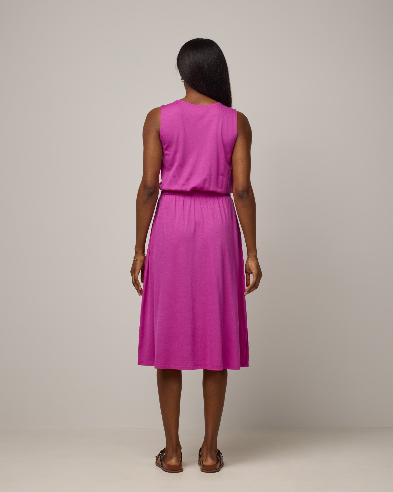 slim fit dress slacks Sofia Merino Wool Fit & Flare Dress