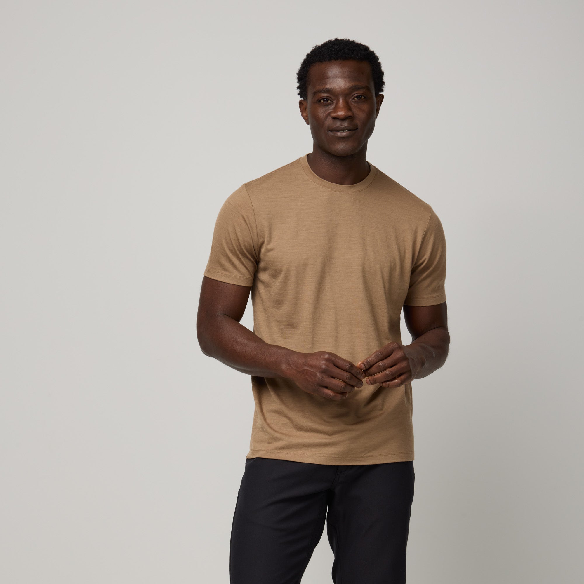 Men's 100% Wool Crew Neck Tee