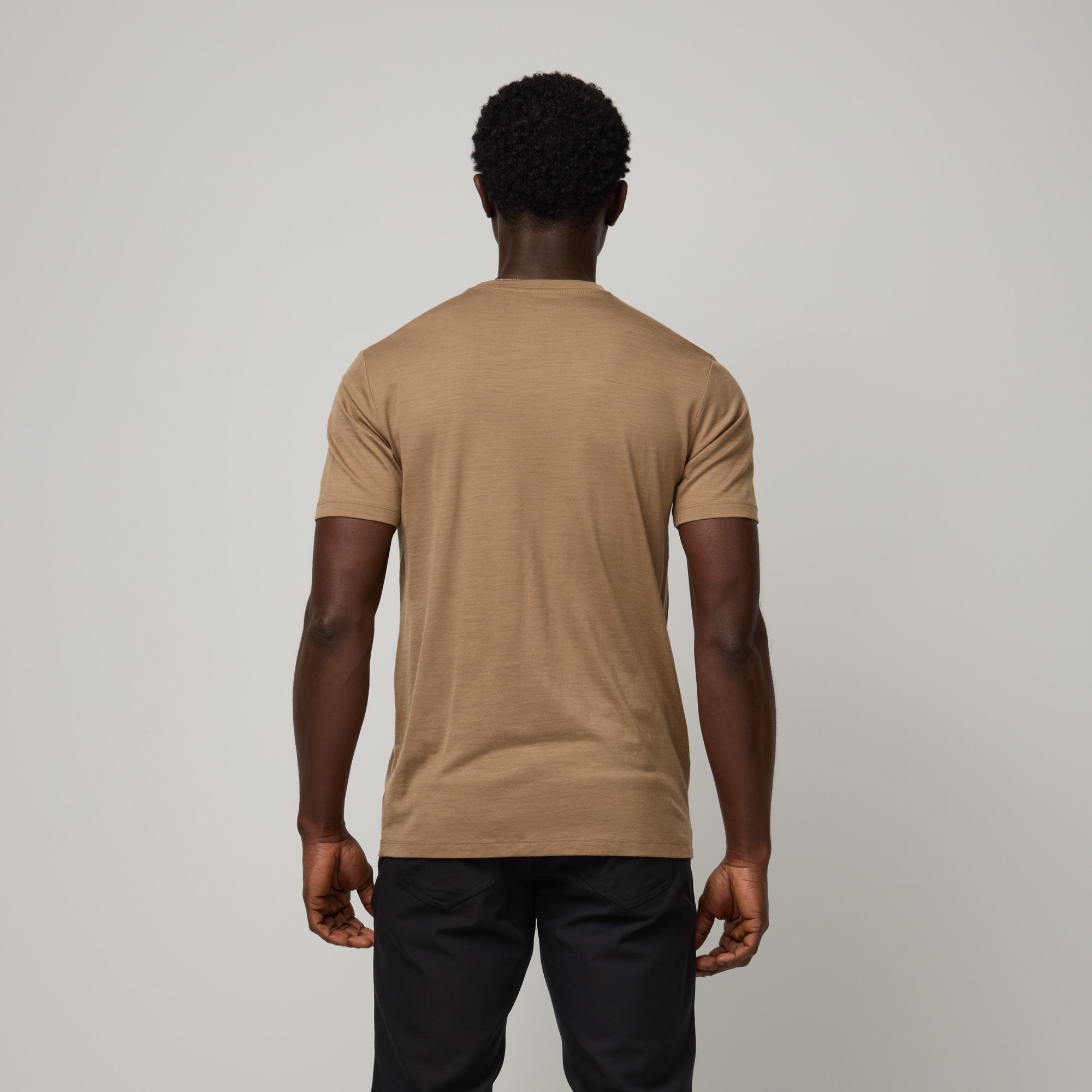 Men's 100% Wool Crew Neck Tee