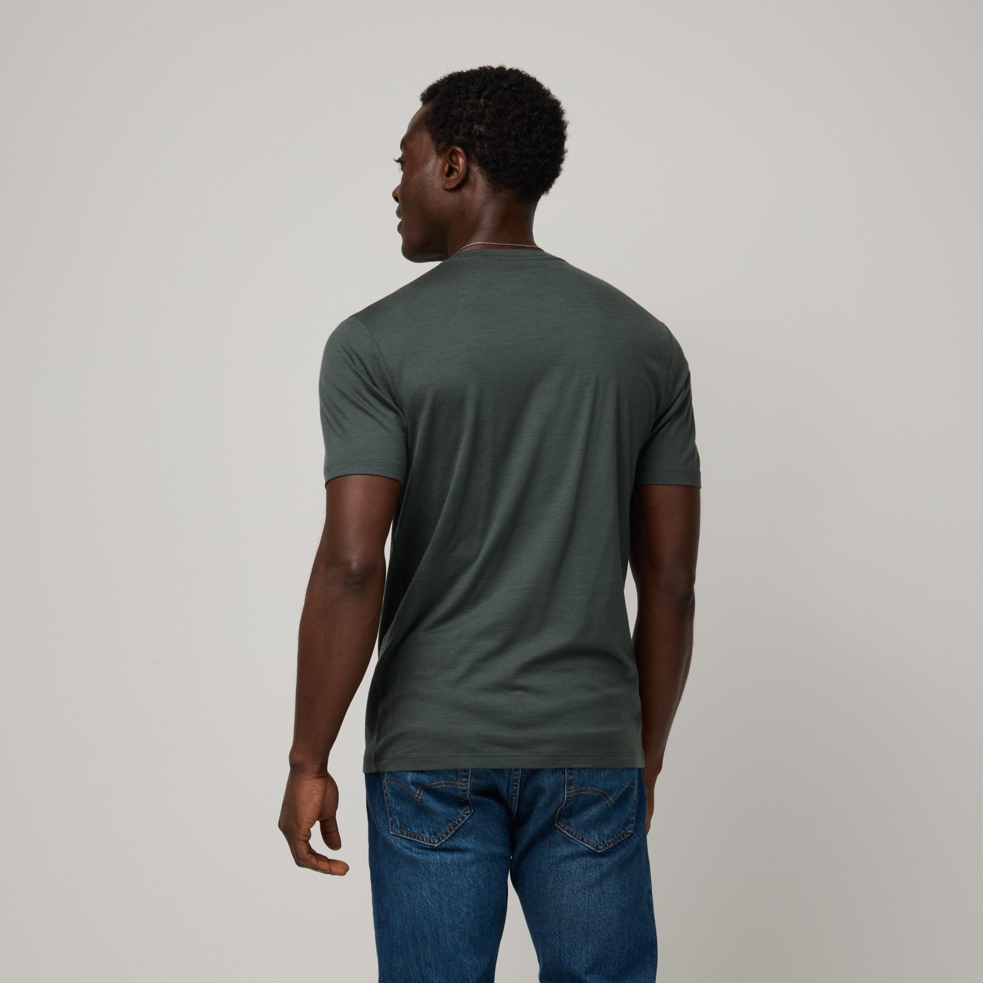Men's 100% Wool Crew Neck Tee