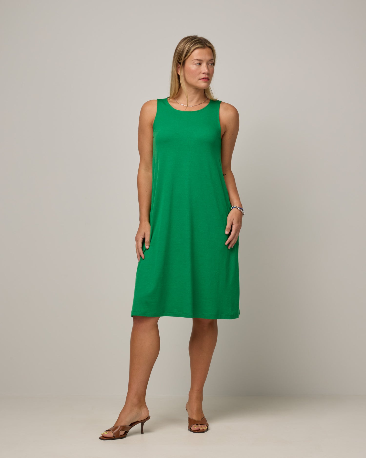 Camellia Merino Wool Tank Dress