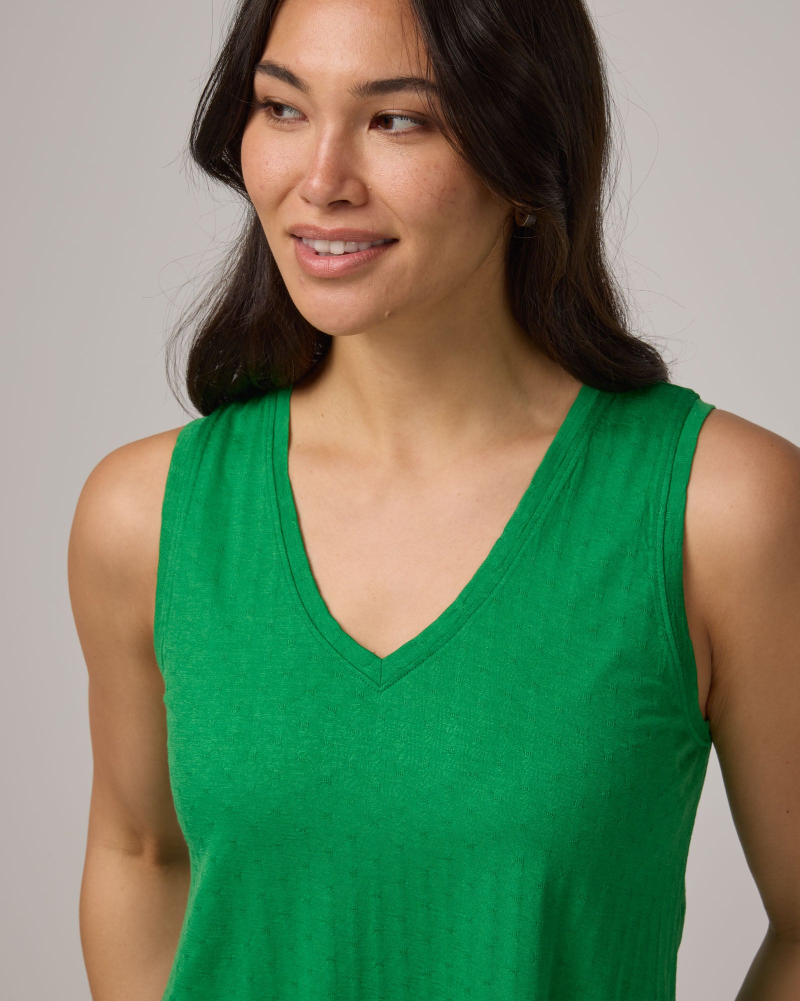 Poppy Merino Wool Jacquard Reversible Tank - Verde – Poppy
