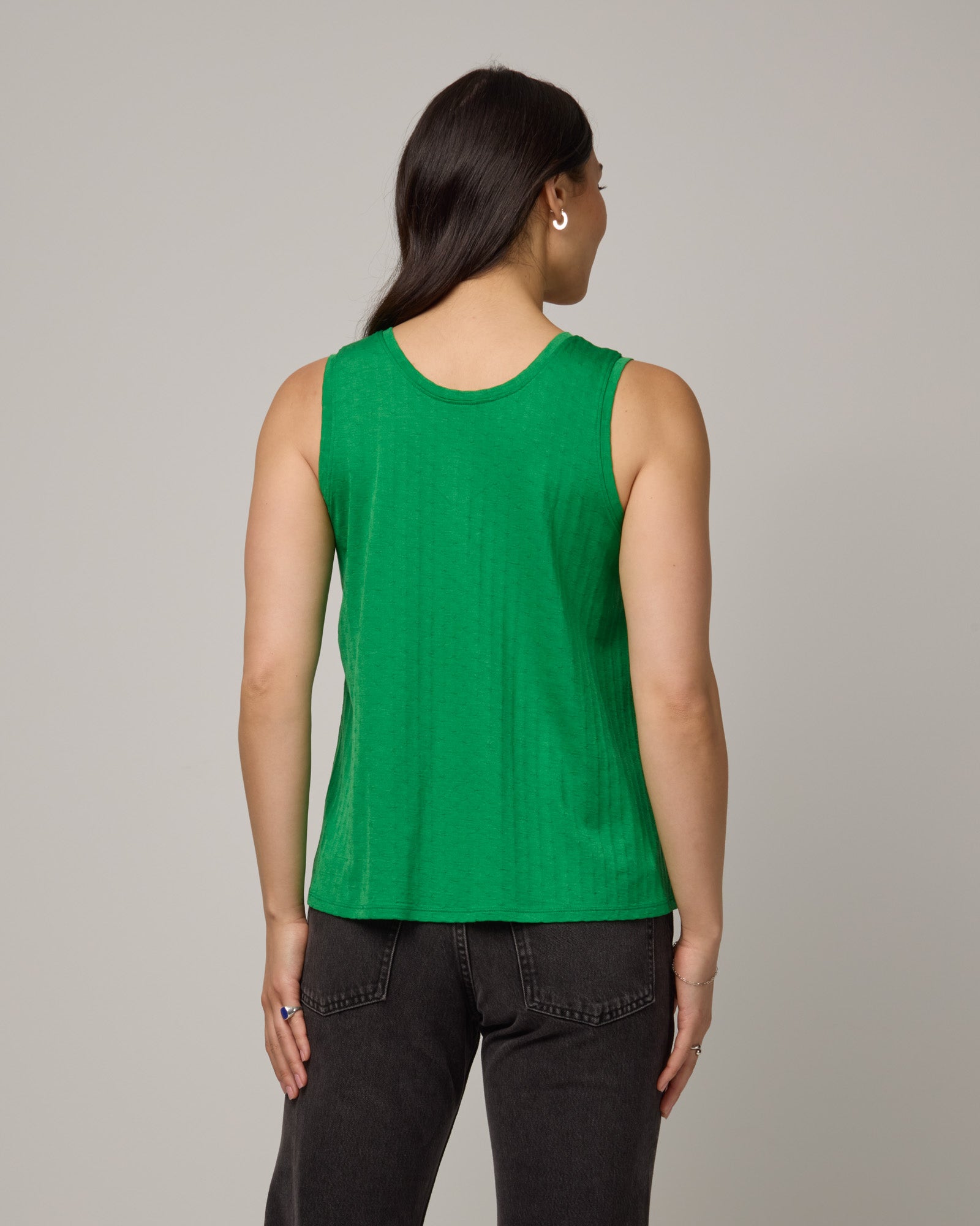 Poppy Merino Wool Jacquard Reversible Tank - Verde – Poppy