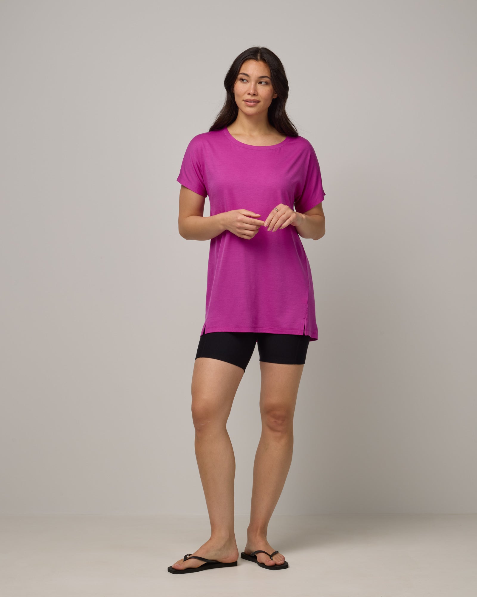 Jade Merino Wool Dolman Sleeve Tunic - Petunia – Jade Dolman