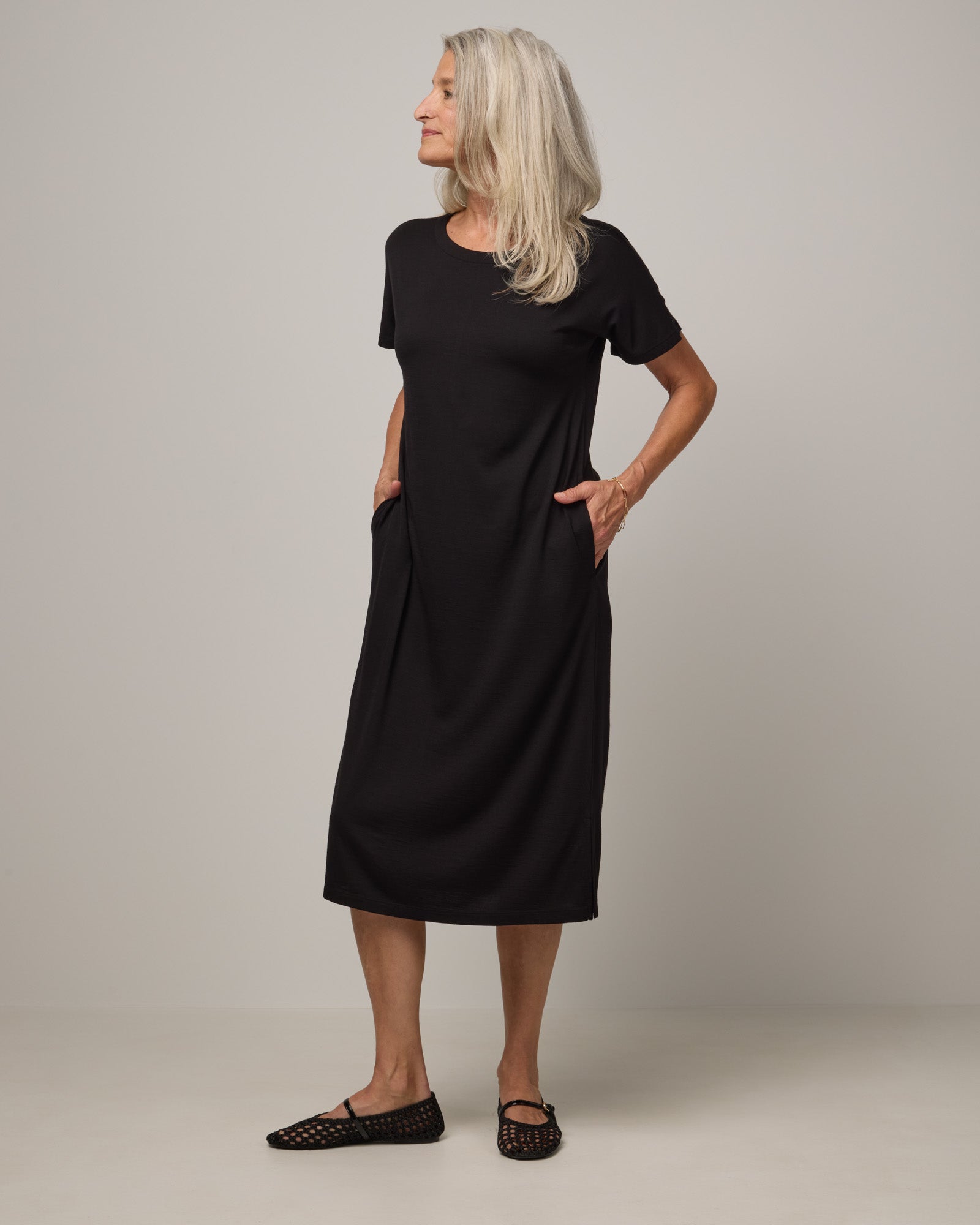 Cora Merino Wool Shift Dress - Black – Cora Shift Dress
