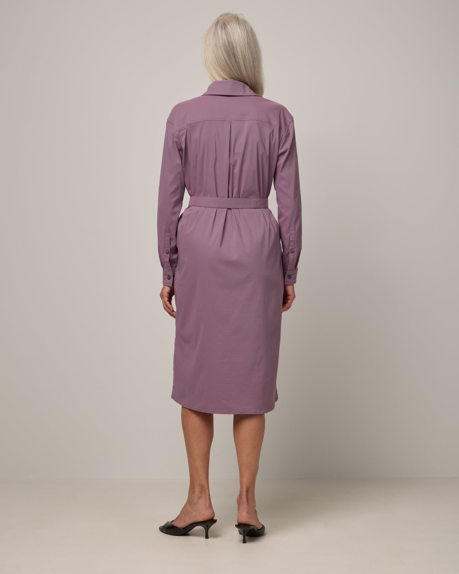 Victoria Merino Wool Stretch Tech Shirt Dress
