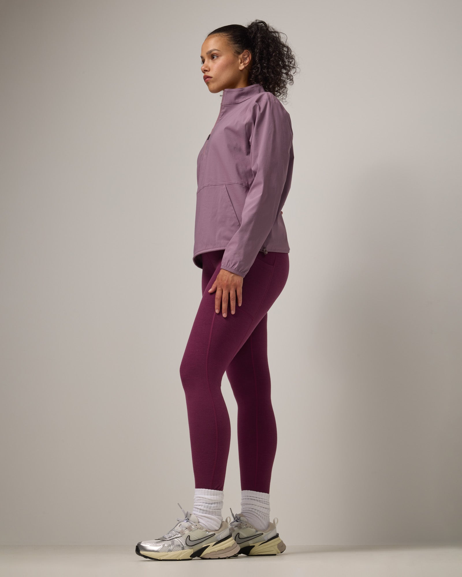 Venus Merino Wool Stretch Tech Quarter Zip - Lavender – Venus