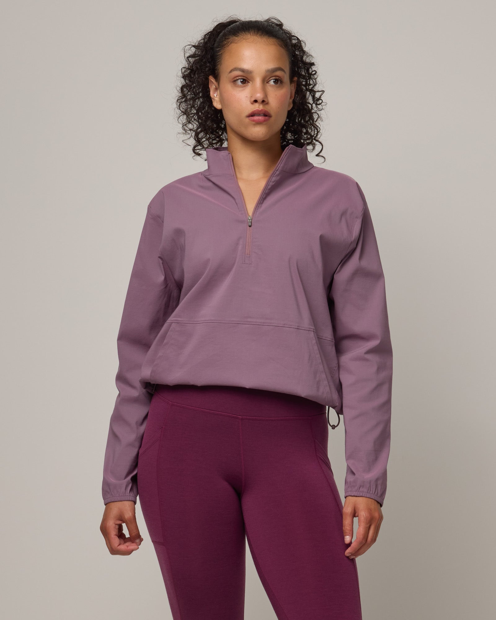 model-spec:Kenzy is is 5’8”, wearing a size S