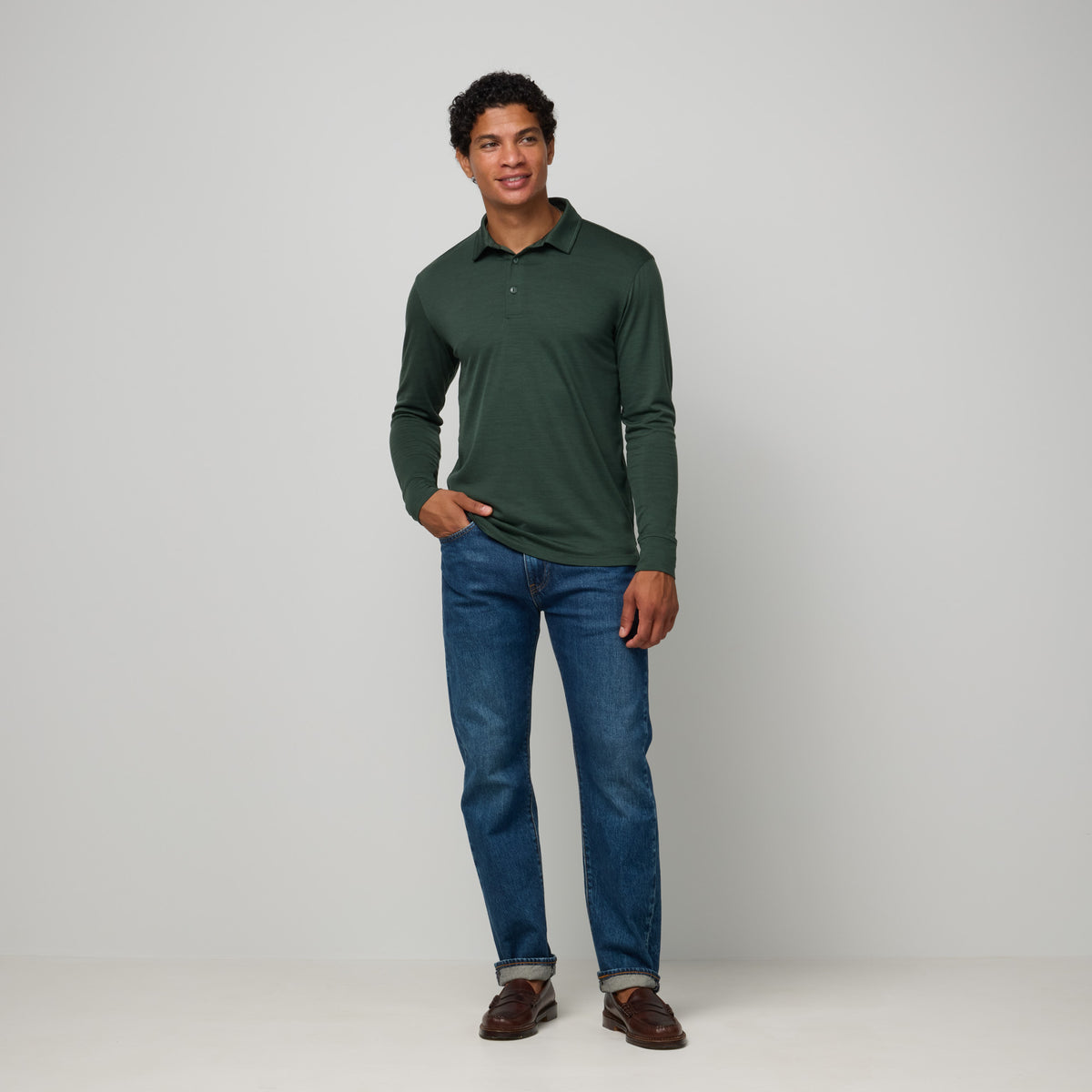 Men's Signature Long Sleeve Polo